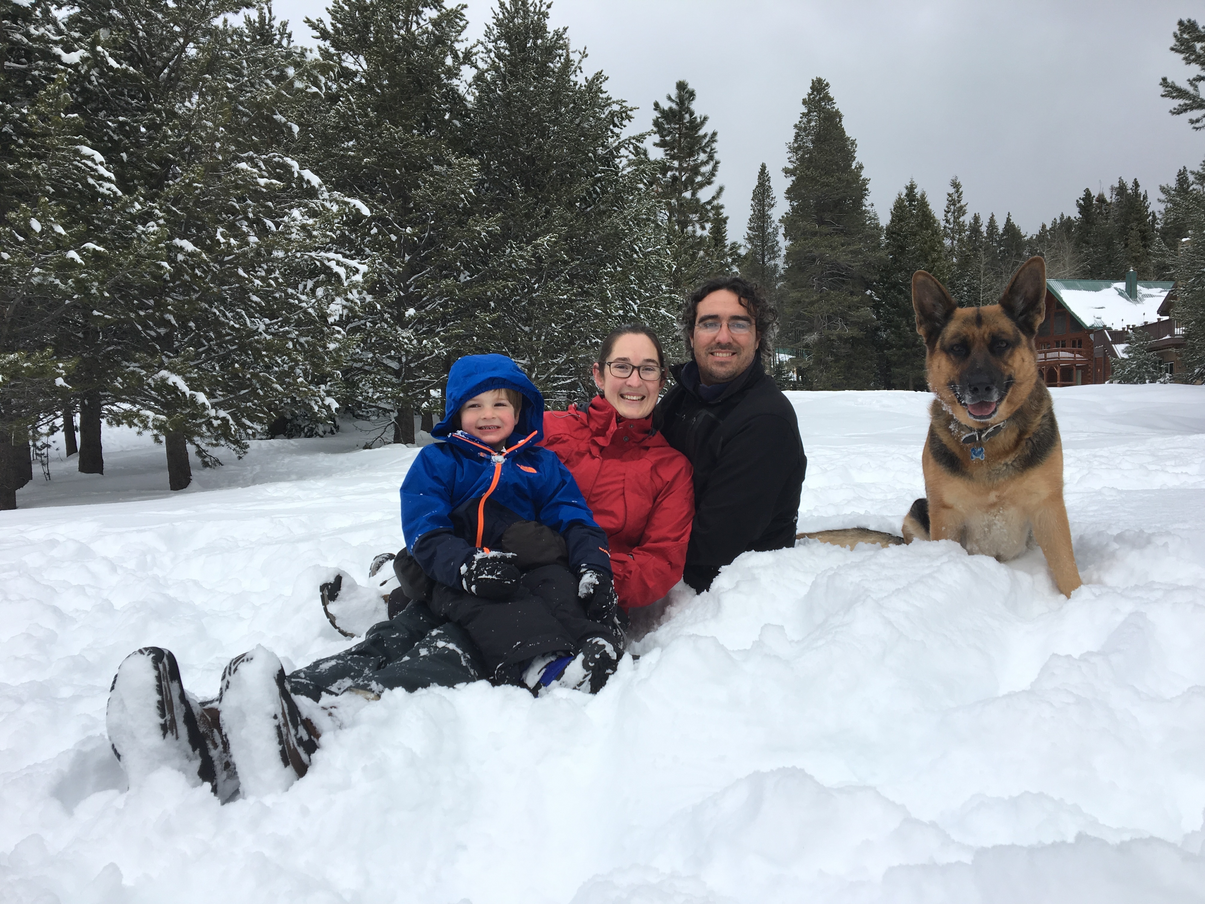 Wendy Root Askew with her husband Dominick Askew and their son. When the little boy (now 6) was born, Root Askew struggled with postpartum depression. She likes California's bill, she says, because it goes beyond mandatory screening; it would also require insurers to establish programs to help women get treatment. (Courtesy of Wendy Root Askew)