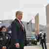On the Whirlwind California Journey, Trump Tours Borderwall Mockups and Speaks Military