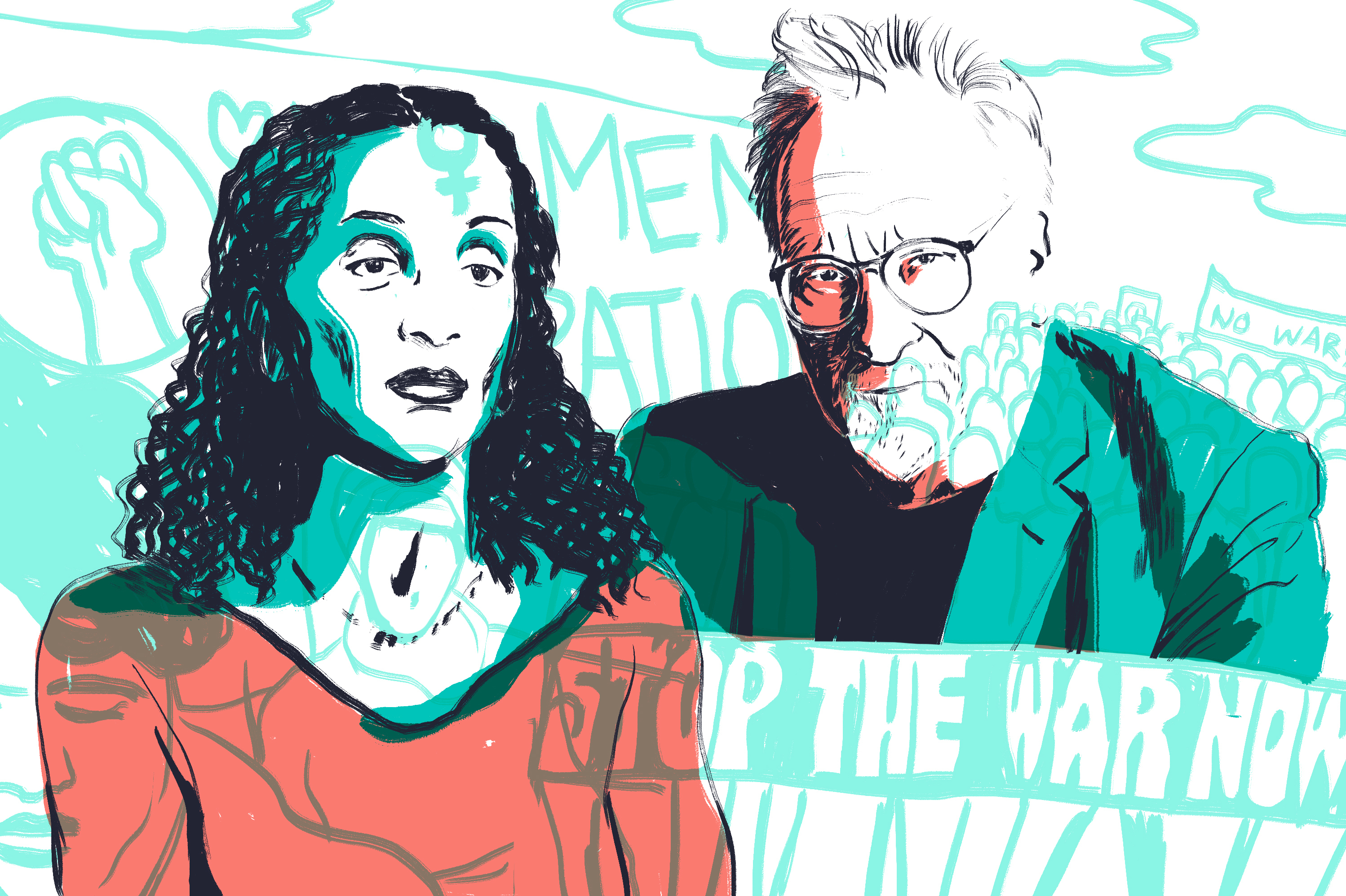 Activists Denise Oliver-Velez and Mark D. Naison give advice to the new generation of student activists. (NPR)