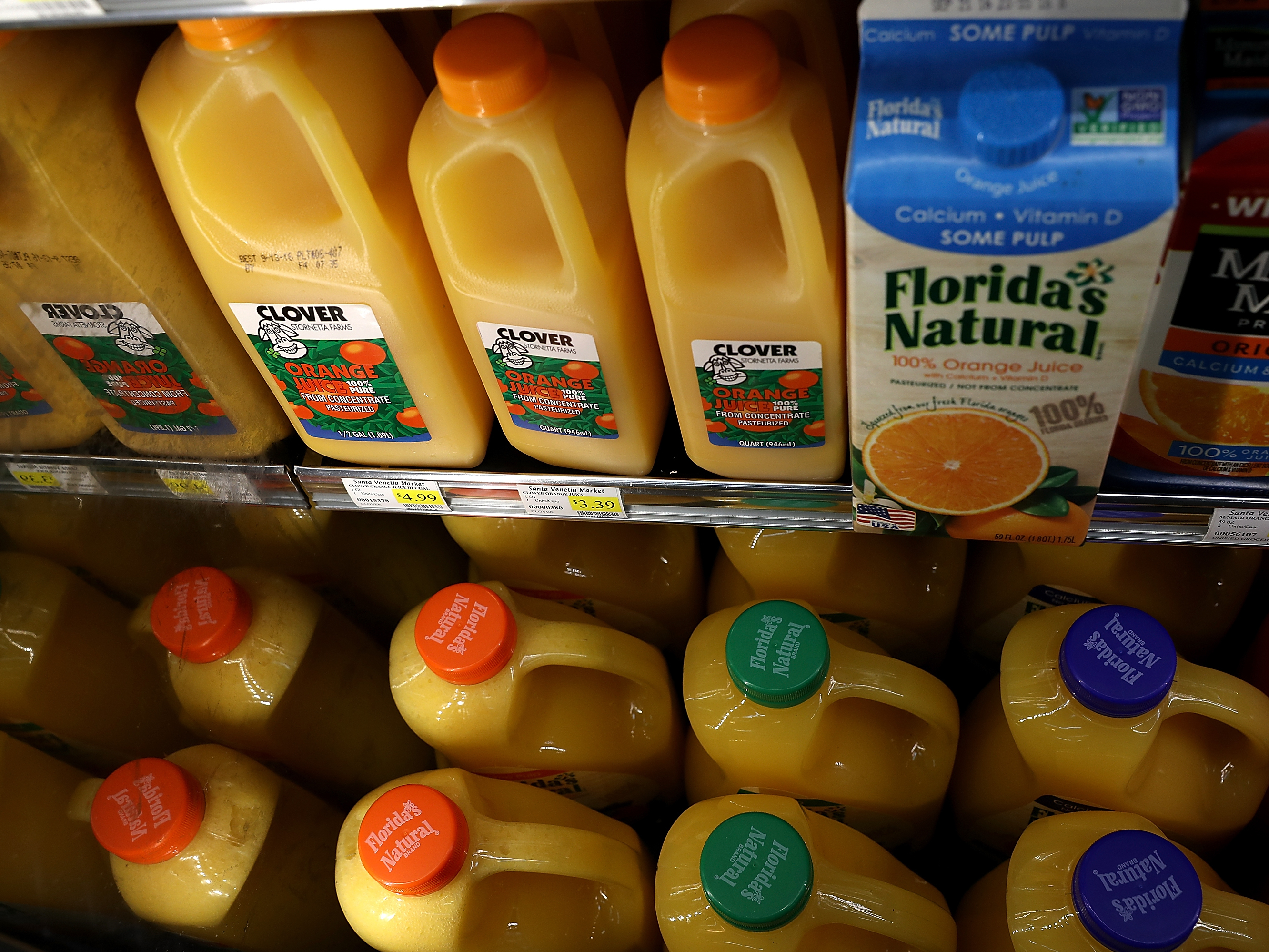 Orange juice is among the U.S. products that may be subject to retaliatory tariffs by the European Union. (Getty Images)