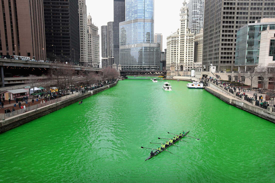 st paddys day green lake