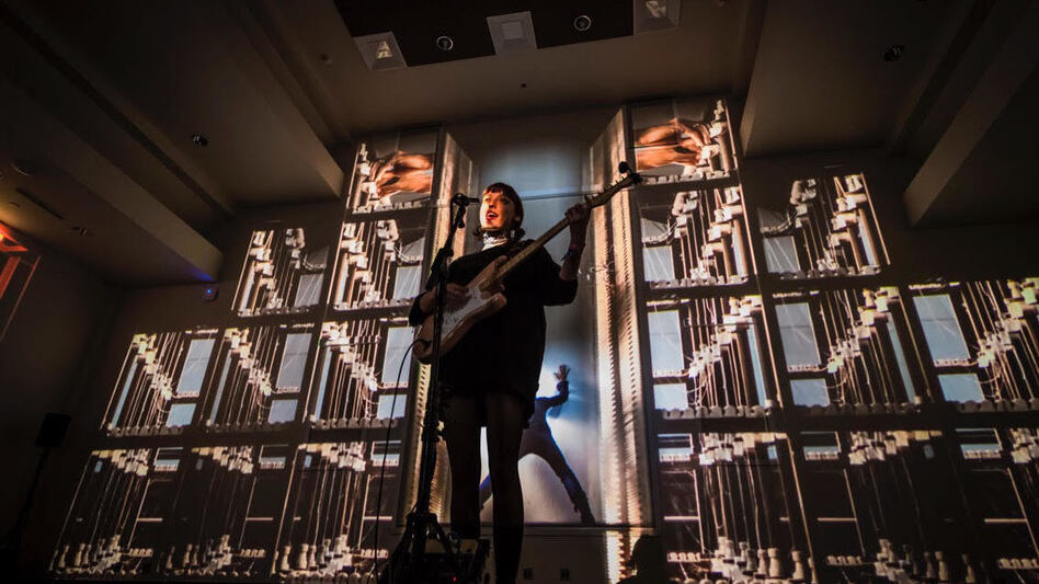 Stella Donnelly performs a South X Lullaby. (Aaron Rogosin for NPR)