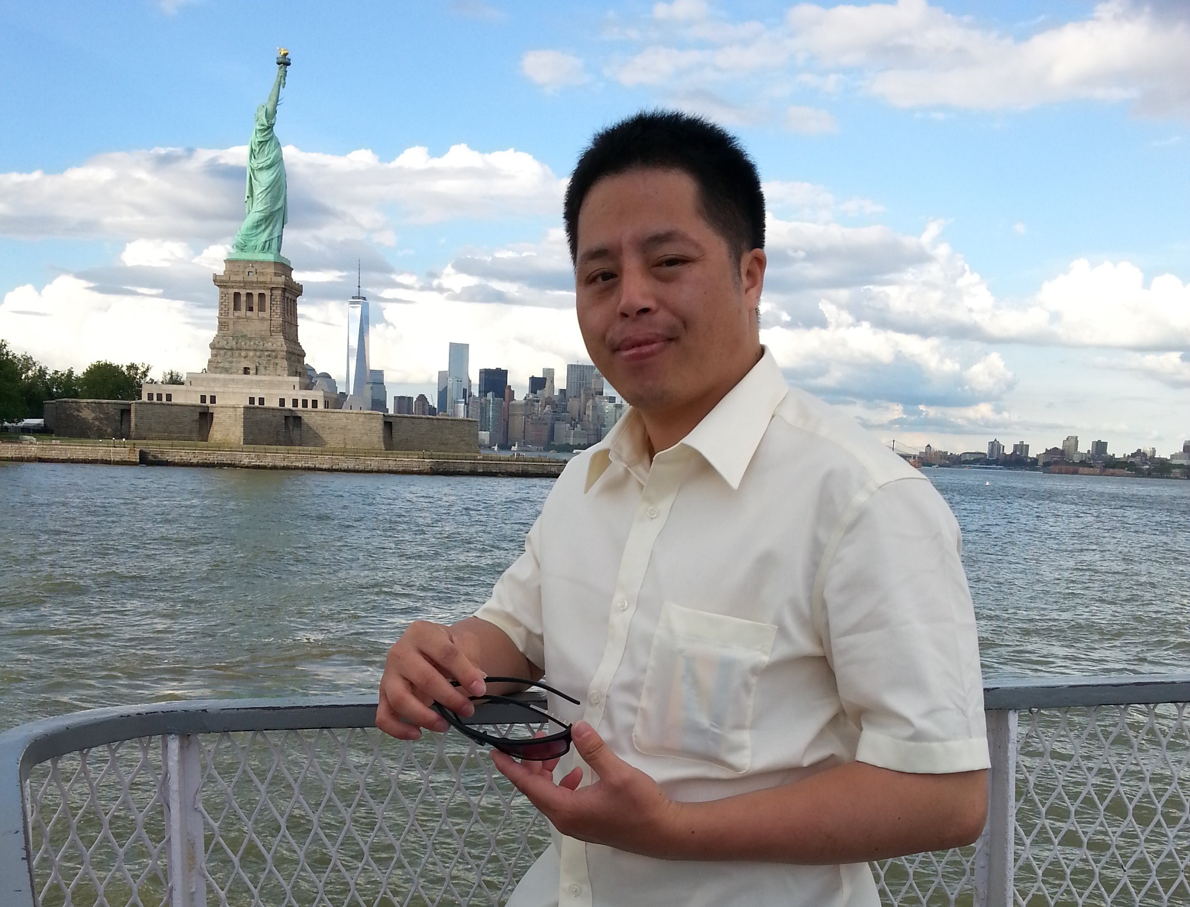 Zhuang Liehong is one of many Chinese immigrants who's made his home in the Flushing neighborhood of Queens, N.Y. Zhuang came to the U.S. seeking asylum from his village in China. (Courtesy of Zhuang Liehong)