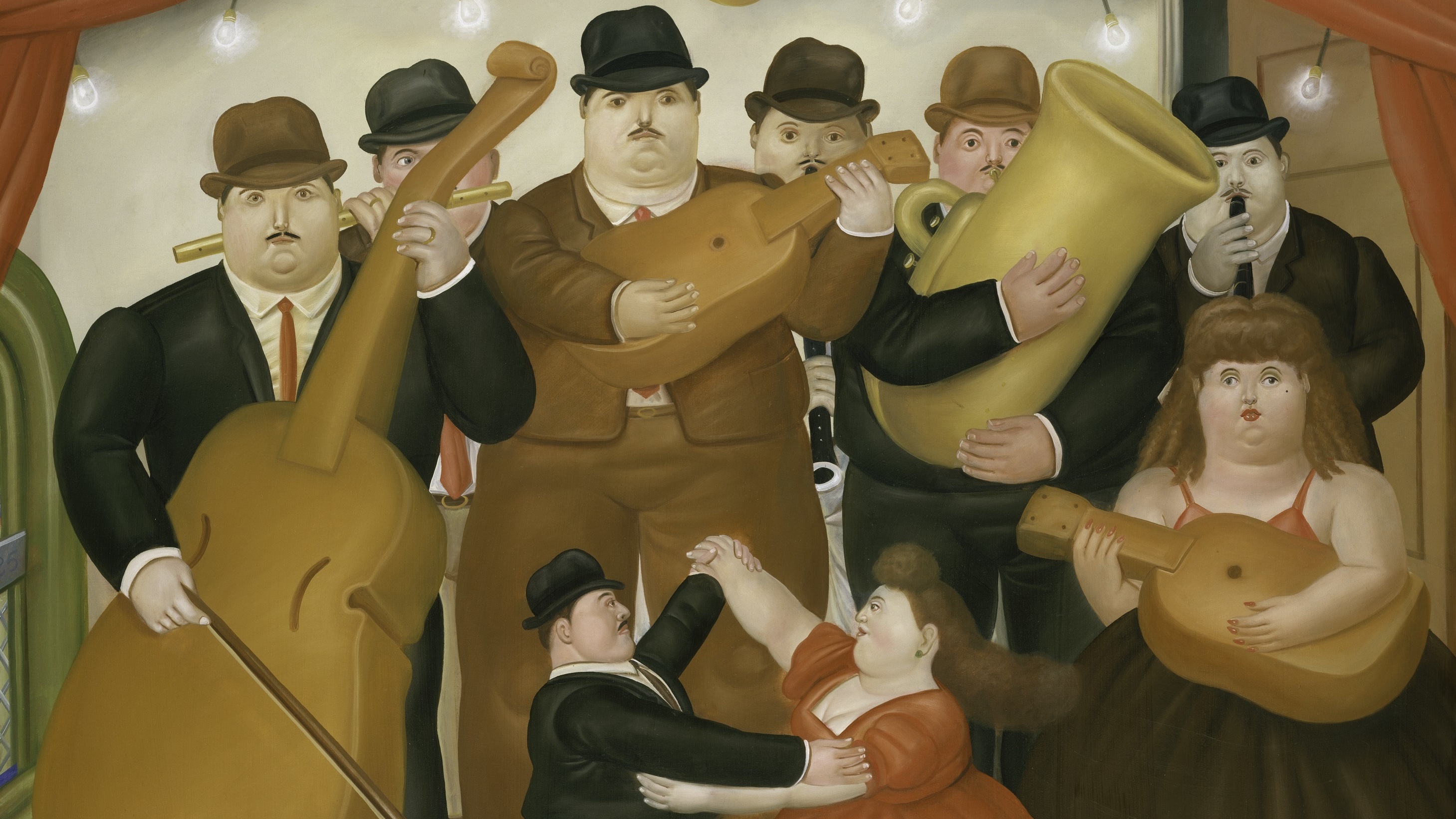 Dancing In Colombia by Fernando Botero.