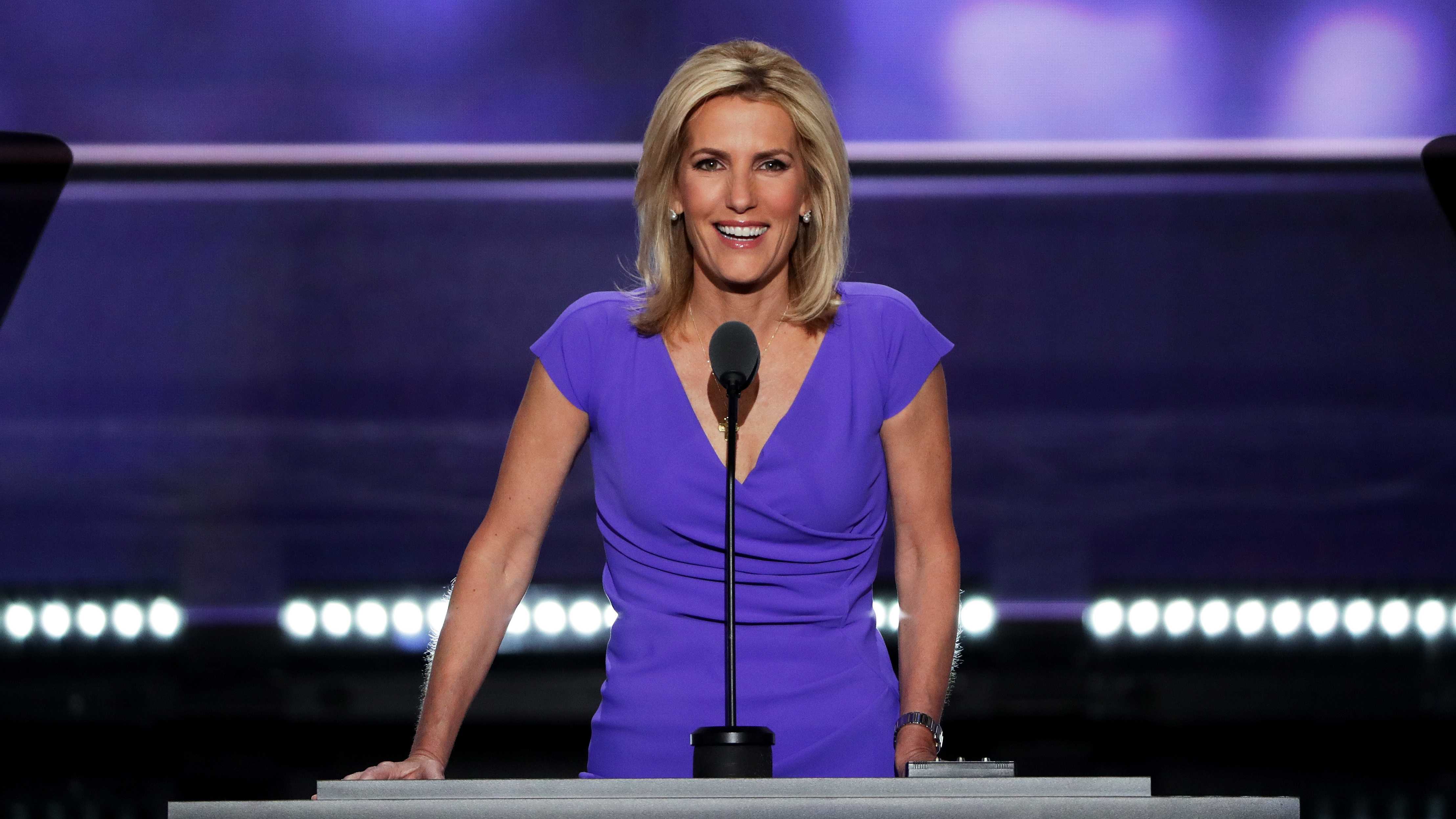 Fox News host Laura Ingraham delivers a speech 2016 Republican National Convention. Several advertisers are backing away from her show. (Getty Images)