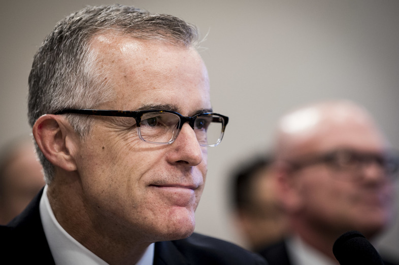 Former FBI Director Andrew McCabe's legal defense fund has raised $537,000 since his firing, triple the goal. (Pete Marovich/Getty Images)