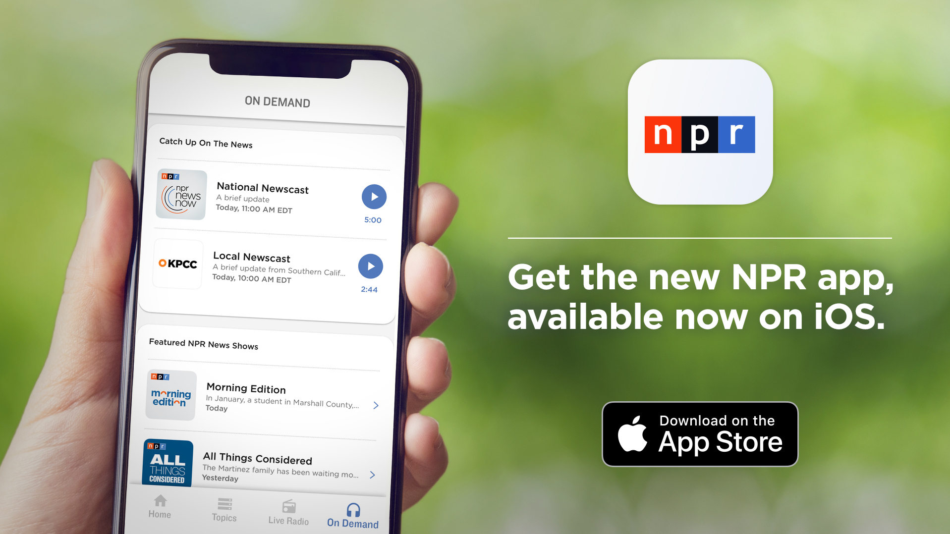 The New NPR App: Revamped, Redesigned, Rebranded