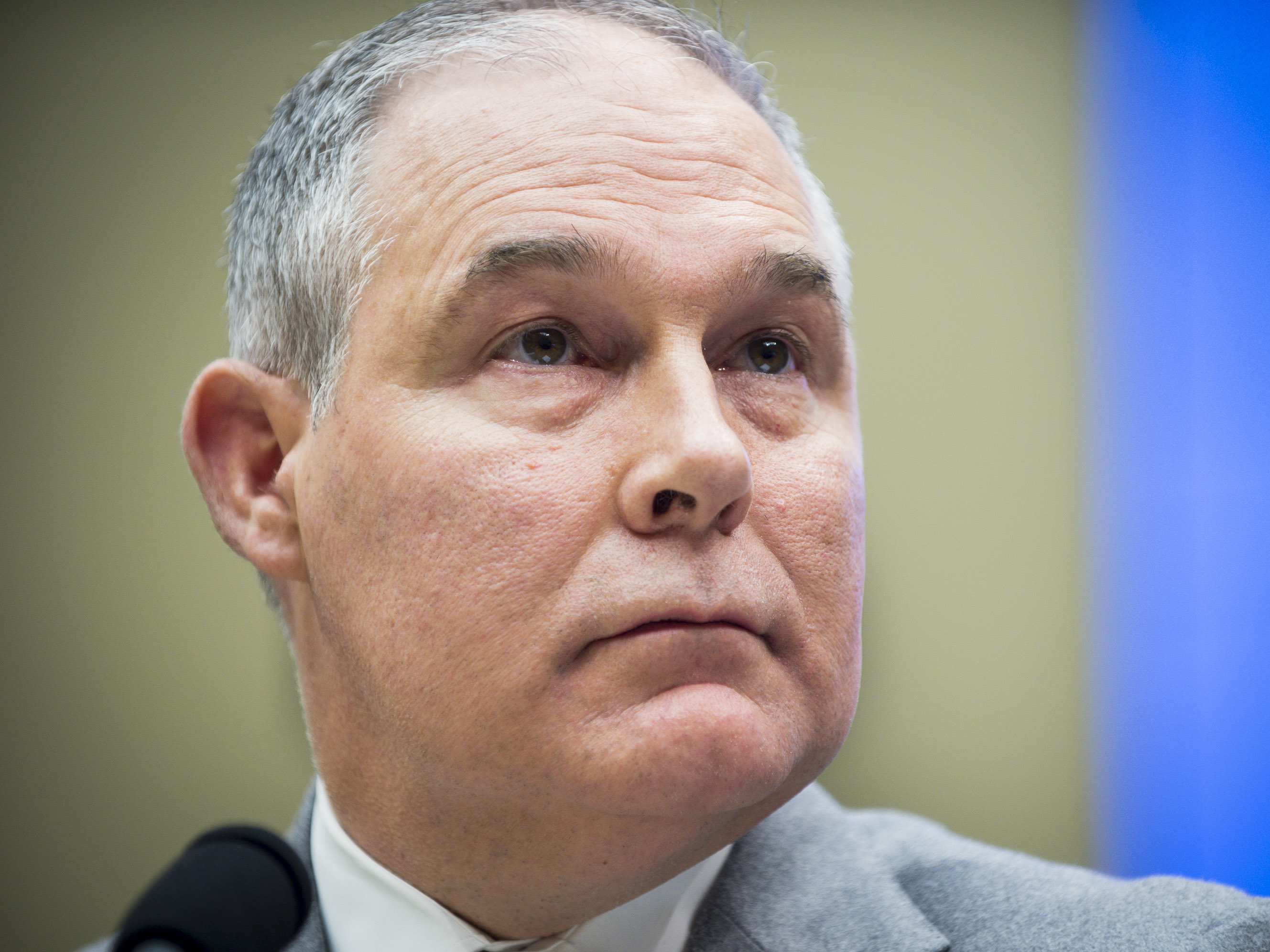 Environmental Protection Agency Administrator Scott Pruitt testifies before the House Energy and Commerce Committee about the mission of the EPA on Dec. 7, 2017. (Getty Images)