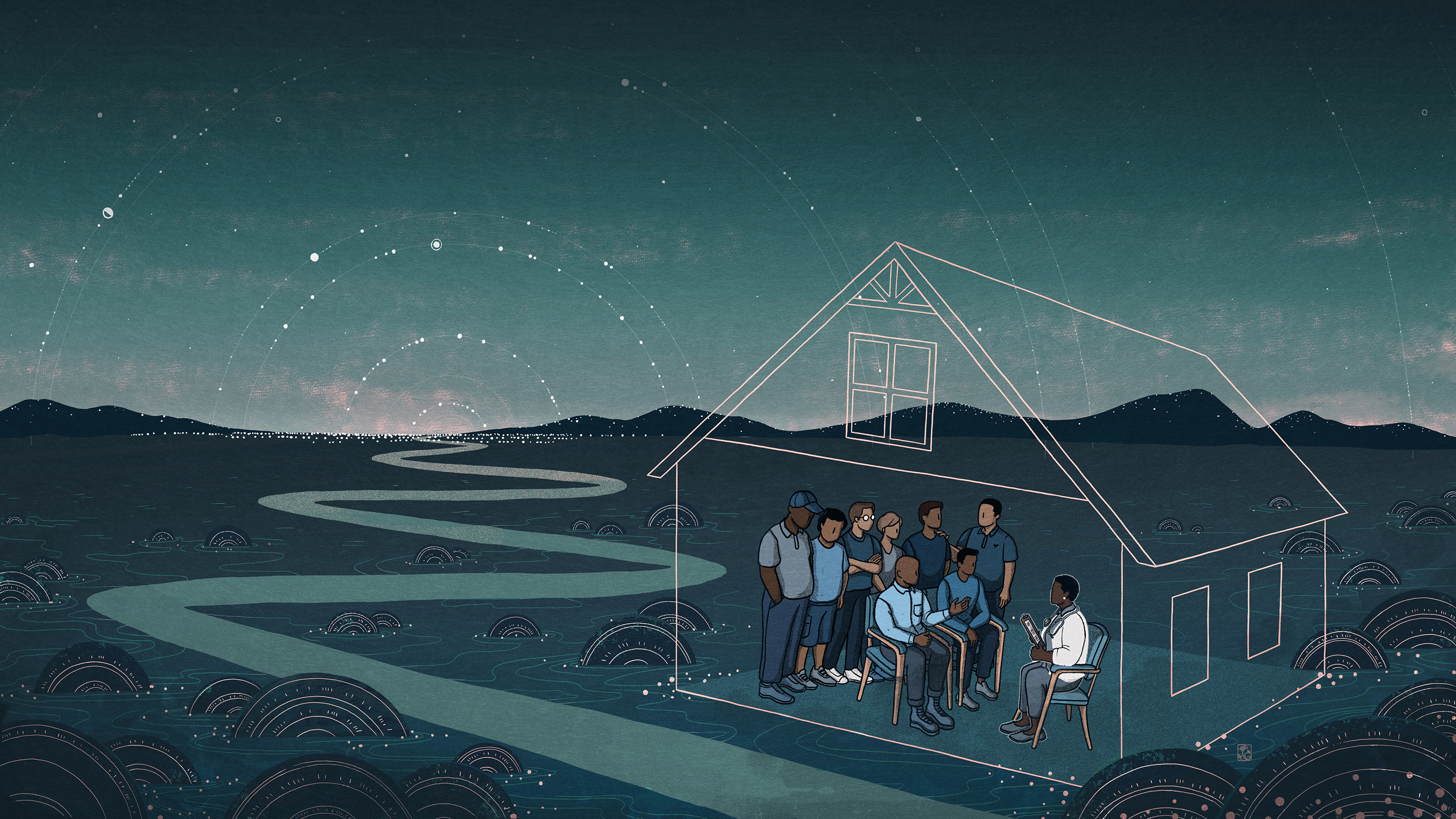 Being in rural places means potential patients may often be isolated, low-income and not have easy access to transportation — and therefore difficult to serve. (Christina Chung for NPR)