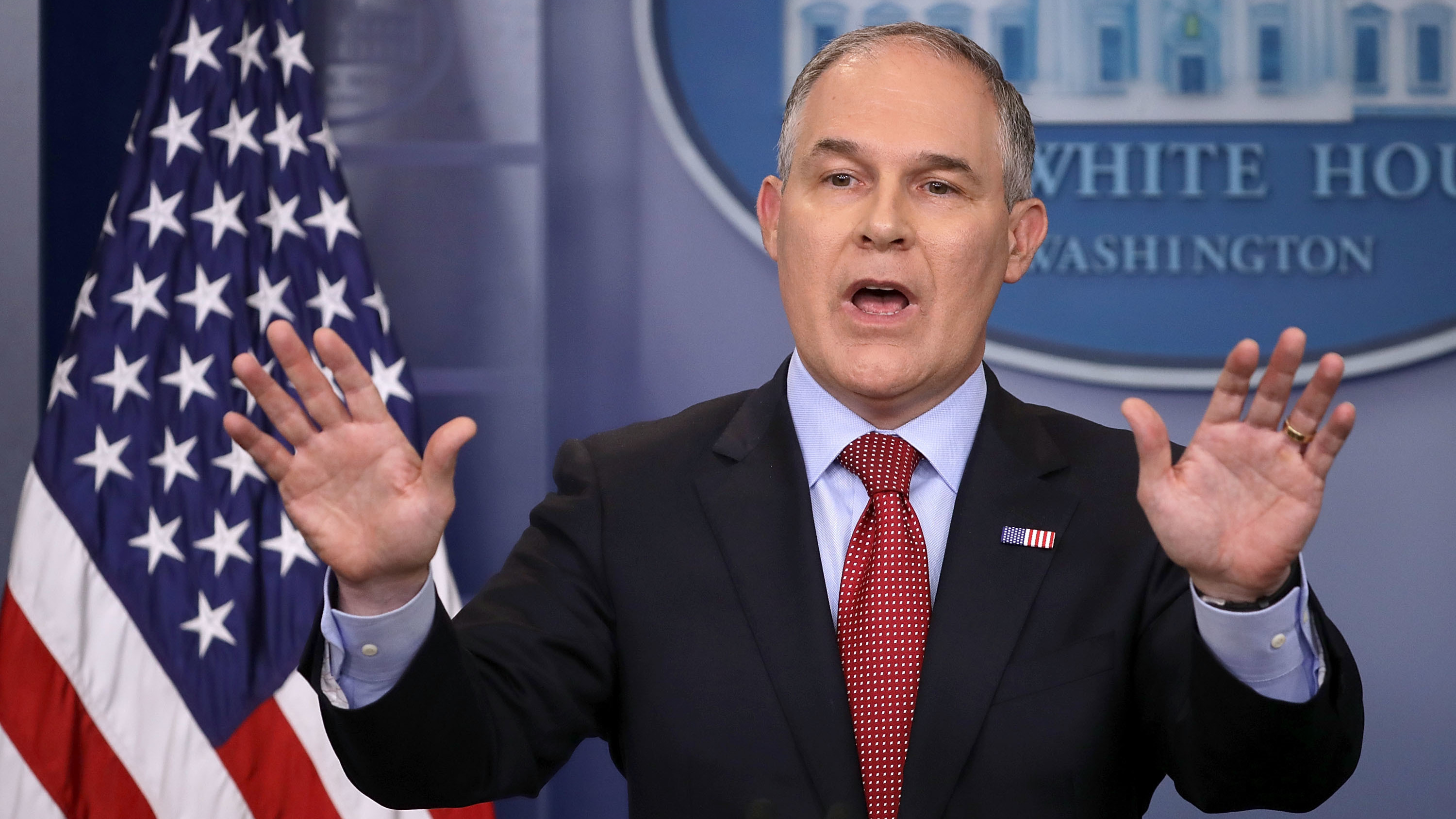 The Office of Government Ethics on Monday said that as an agency head, Environmental Protection Agency chief Scott Pruitt bears &quot;a heightened responsibility&quot; when it comes avoiding conflicts of interest. (Getty Images)