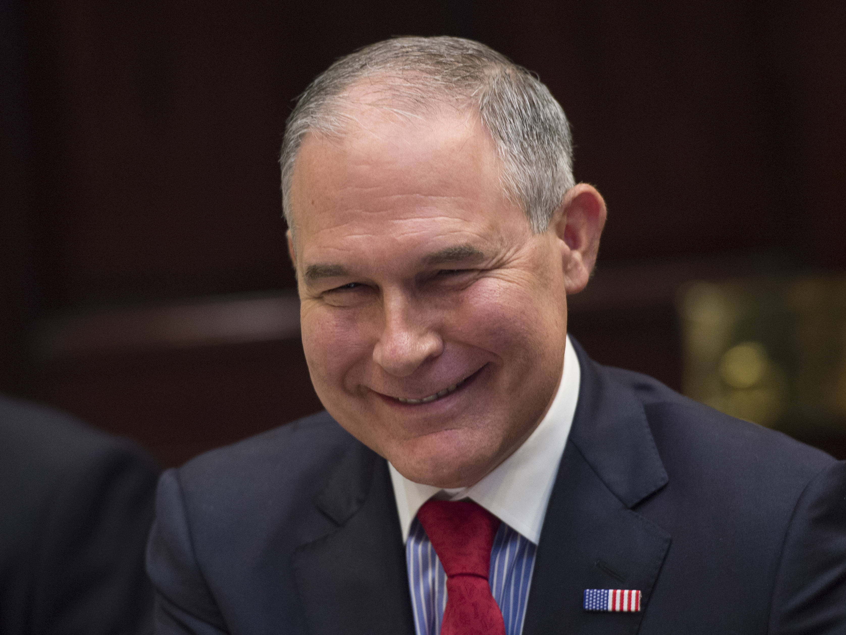 A 2017 file photo of EPA Administrator Scott Pruitt. Democrats have called for Pruitt's resignation over a variety of spending scandals but President Trump and key Republicans have rallied to his defense. (Getty Images)
