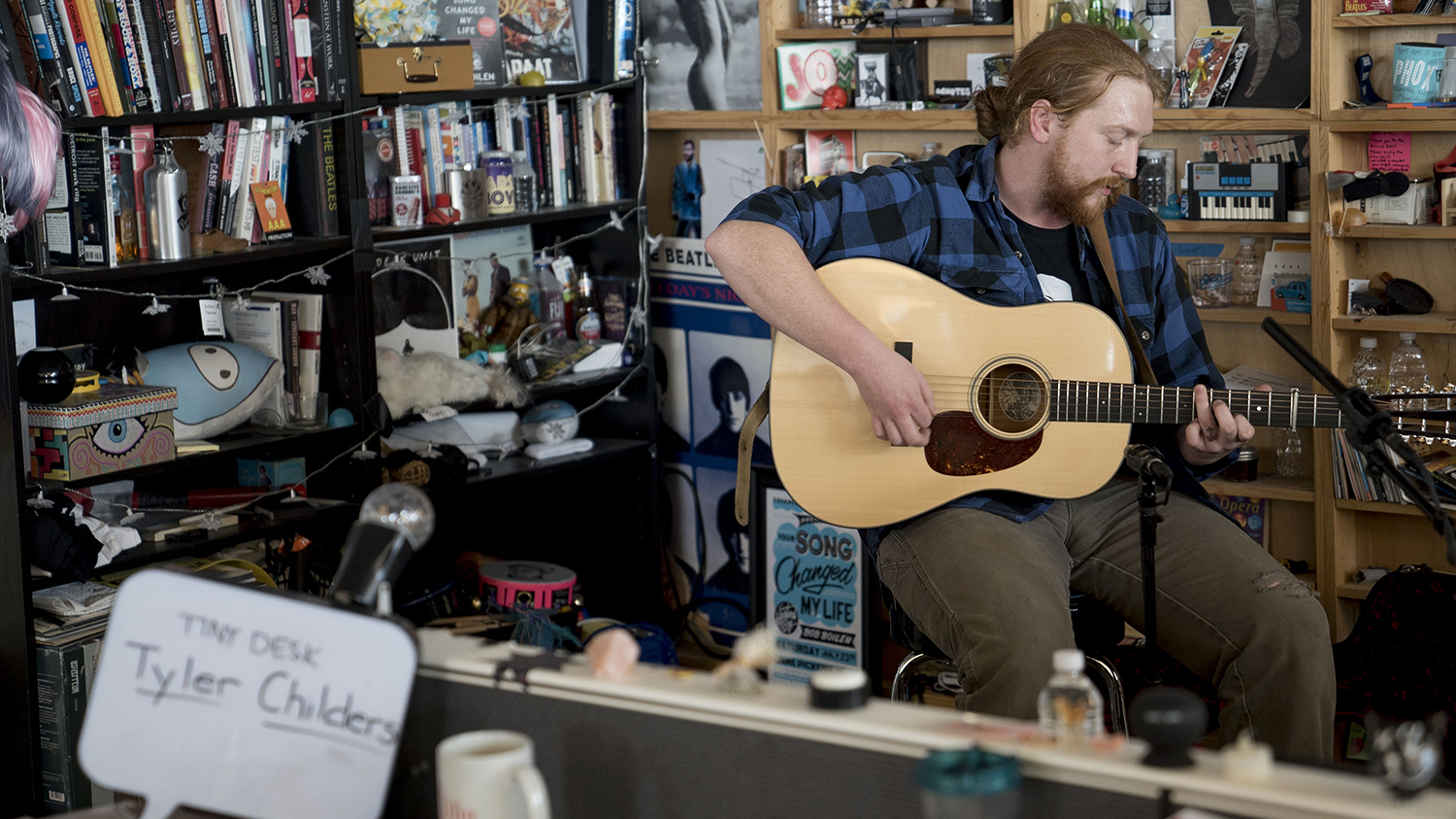 Tyler Childers performs a Tiny Desk Concert on March 8, 2018 (Eslah Attar/NPR). (NPR)