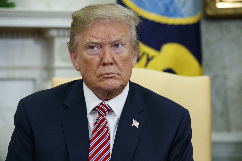 President Trump had a strong message for Russia in their disagreement over Syria, saying in a tweet, "You shouldn't be partners with a Gas Killing Animal who kills his people and enjoys it!" Trump is seen here in the Oval Office at the White House on Tuesday. (Evan Vucci/AP)