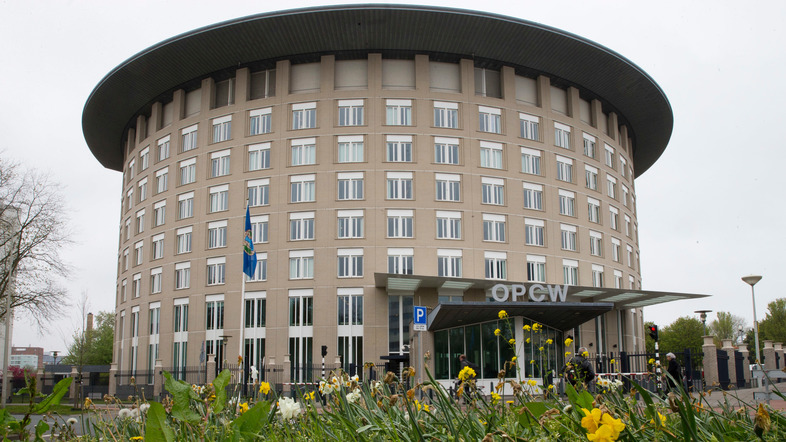 The Organization for the Prohibition of Chemical Weapons says the poison used against Sergei and Yulia Skripal "was of high purity." The U.K. has concluded a state actor — namely, Russia — carried out the attack. (Peter Dejong/AP)