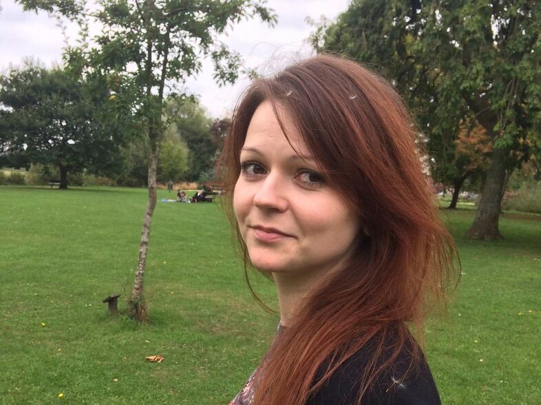 Yulia Skripal, the daughter of former Russian spy Sergei Skripal, in an image taken from her Facebook page on March 6. (AP)