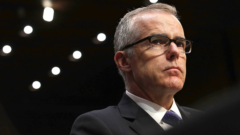 Former Deputy FBI Director Andrew McCabe is faulted in an inspector general's report for overstepping his authority and a "lack of candor" in explaining himself. (Alex Wong/Getty Images)