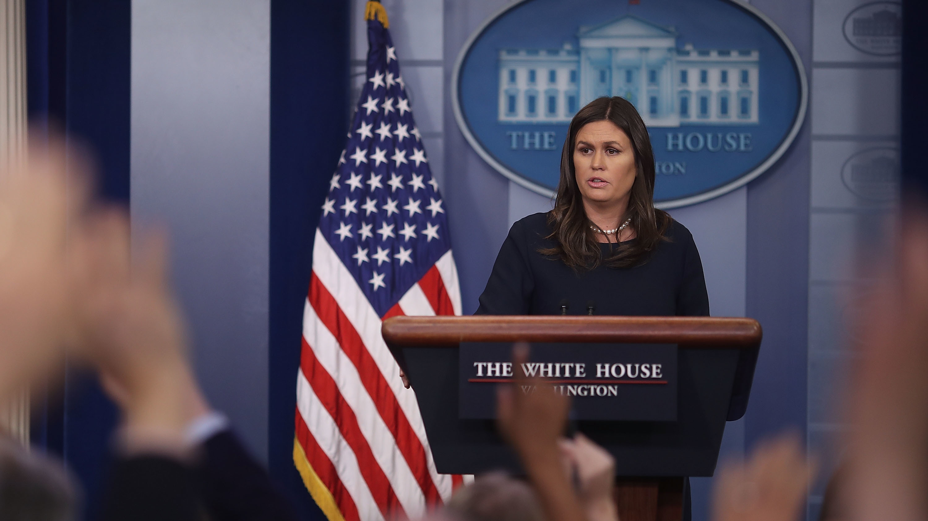 White House press secretary Sarah Sanders blasted fired FBI Director James Comey