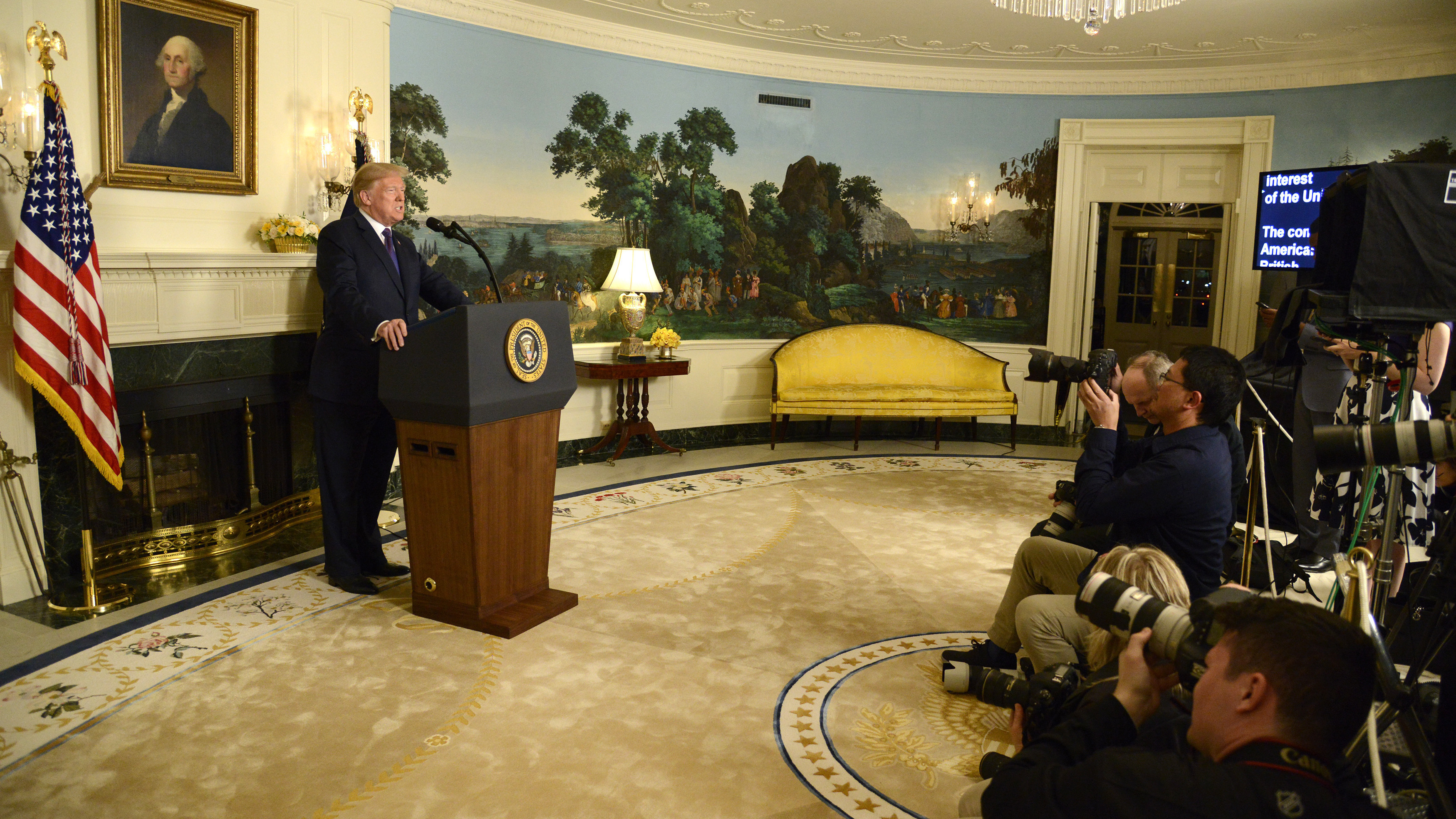 For the second time in just over a year, President Trump ordered airstrikes on Syrian targets in retaliation for a suspected chemical weapons attack by Syrian President Bashar Assad. (Getty Images)