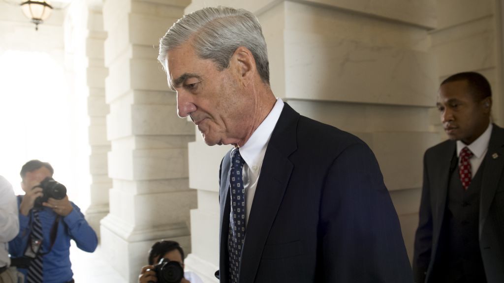 Former FBI Director Robert Mueller, special counsel on the Russia investigation, leaves following a meeting with members of the Senate Judiciary Committee in June 2017. (AFP/Getty Images)