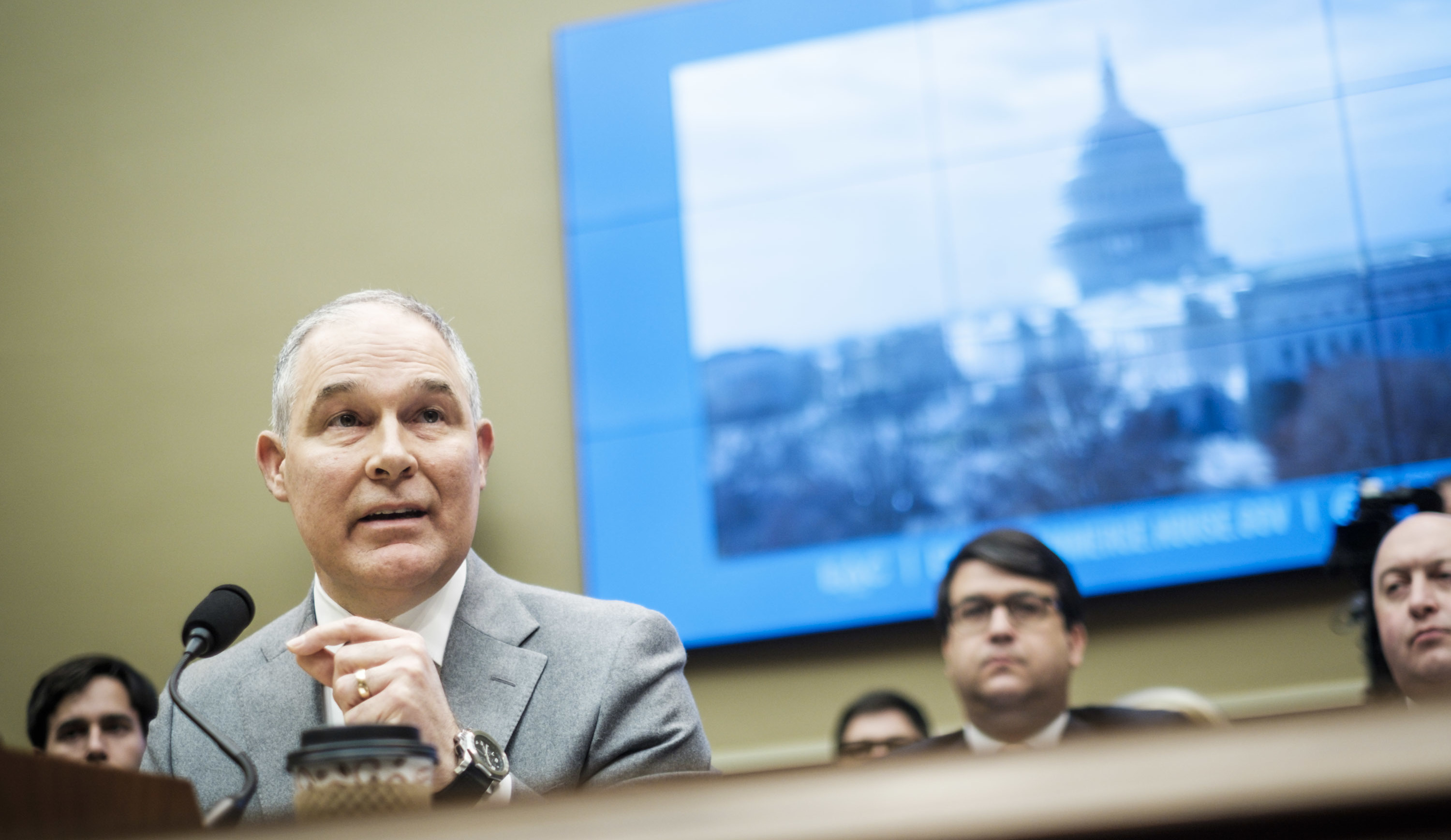 Environmental Protection Agency Administrator Scott Pruitt testifies before the House Energy and Commerce Committee on Capitol Hill on Dec. 7, 2017. (Getty Images)