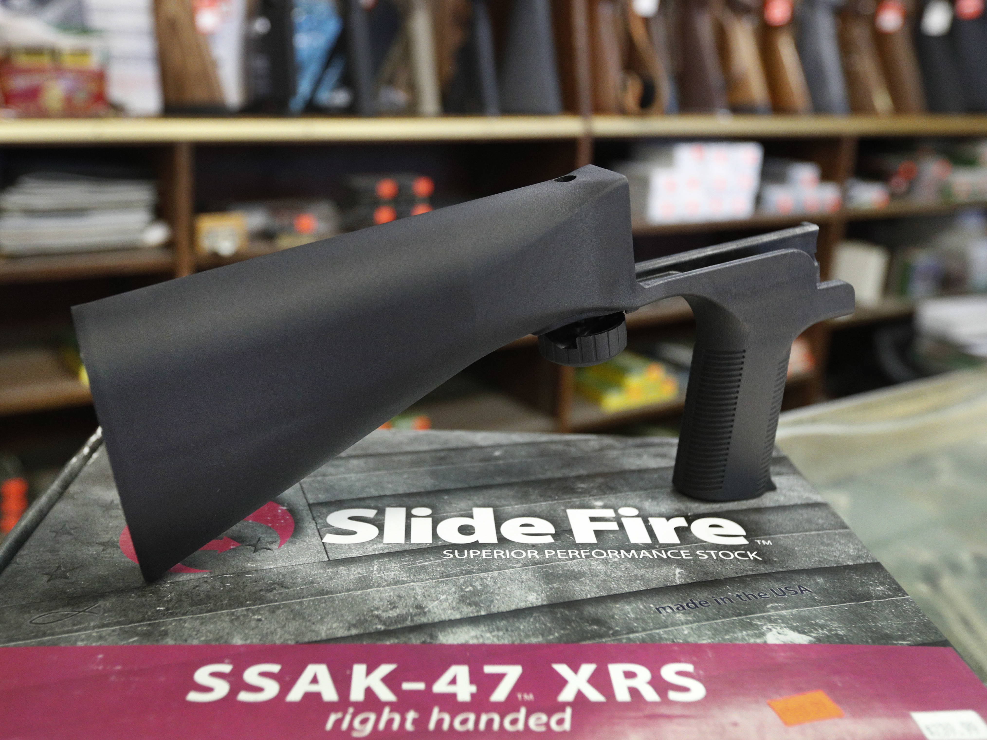 Slide Fire Solutions announced Tuesday it will stop taking orders for its line of bump stock products on May 20. (Getty Images)