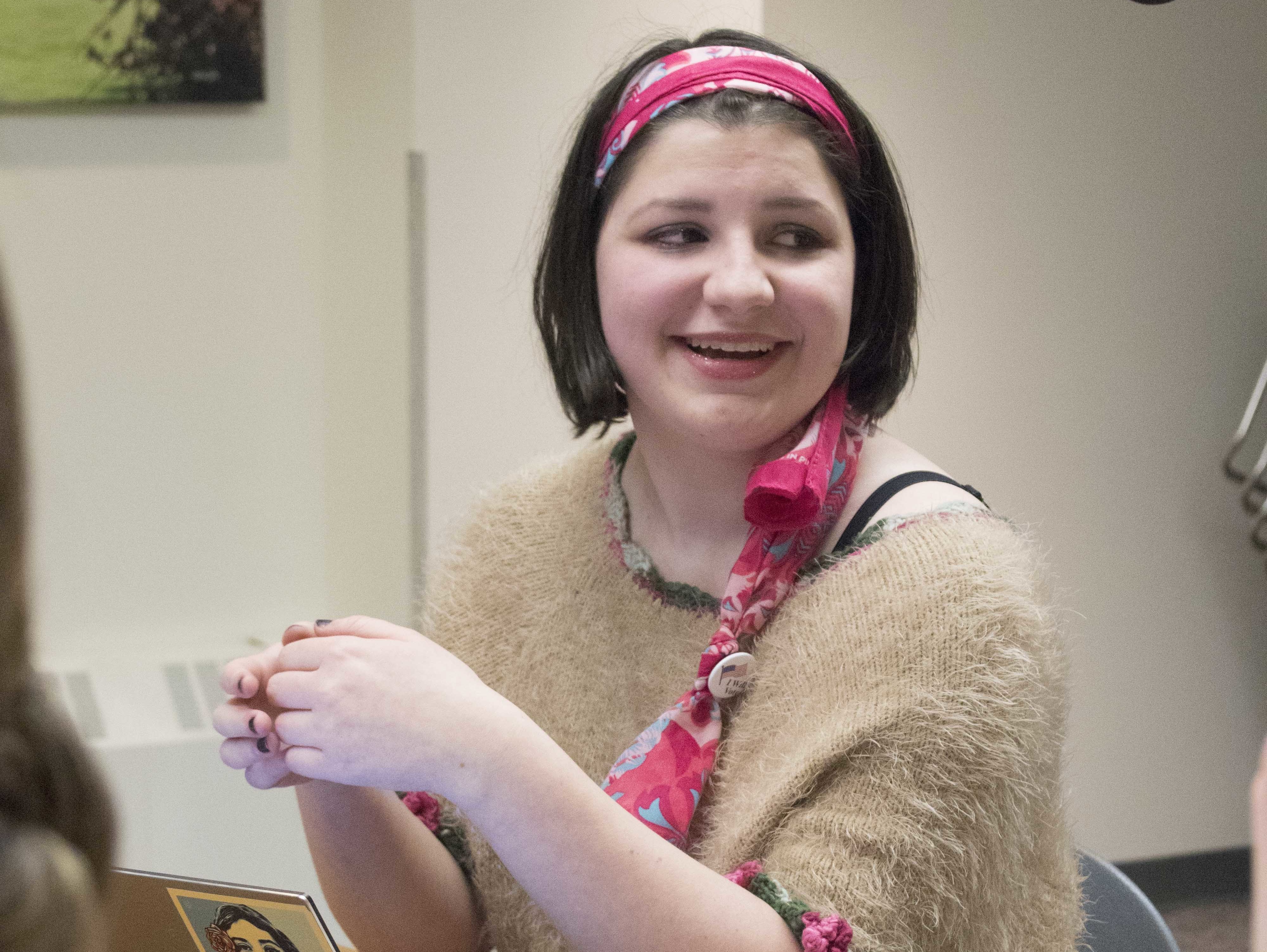 Lane Murdock, a high school sophomore, says she felt numb after the school shooting in Parkland, Fla., and knew it was time for her to try to make some change. (WSHU)