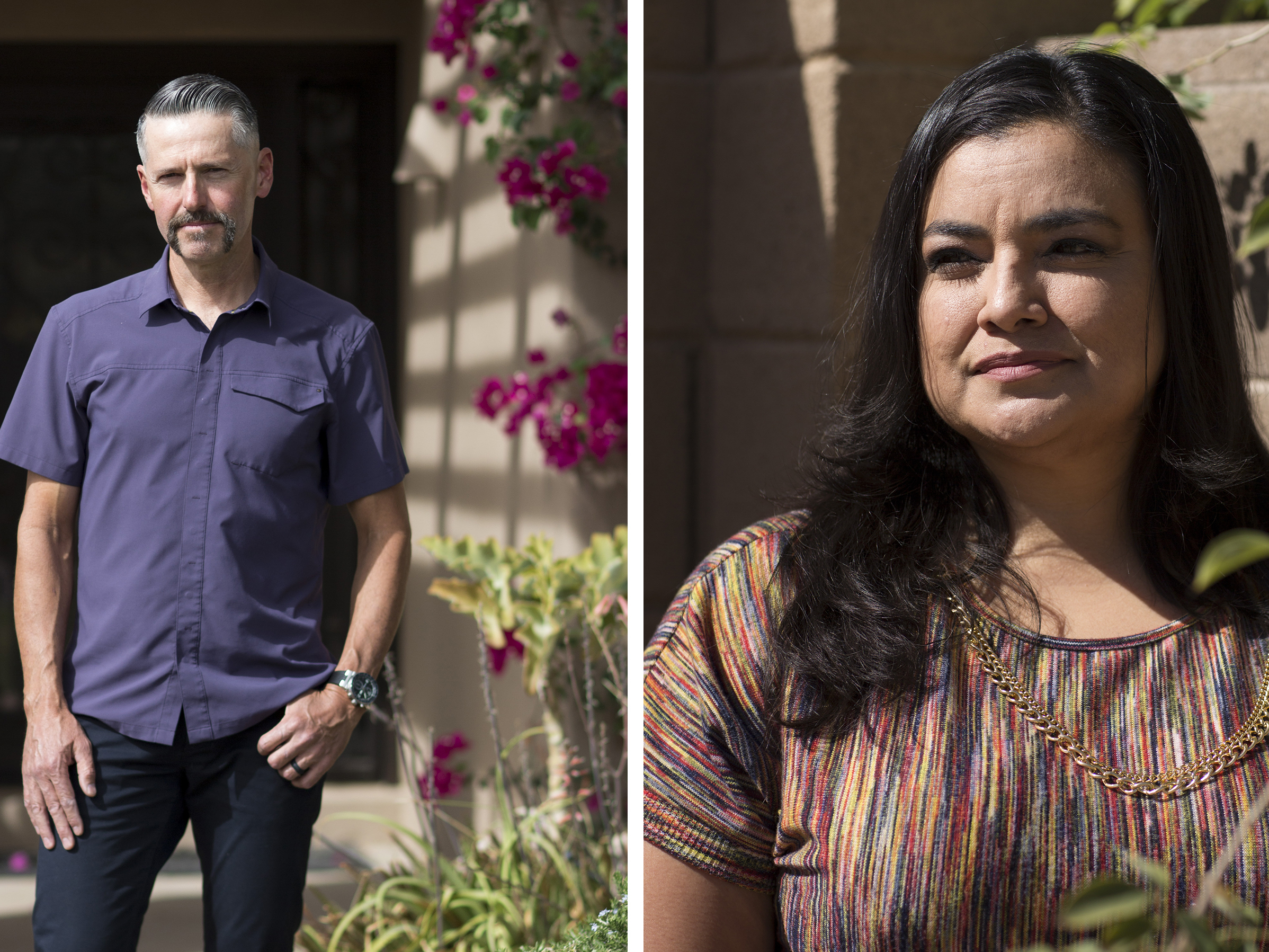 (Left) Sean Hahn is a realtor in Phoenix. (Right) Adriana Rodriguez is a former homeowner.