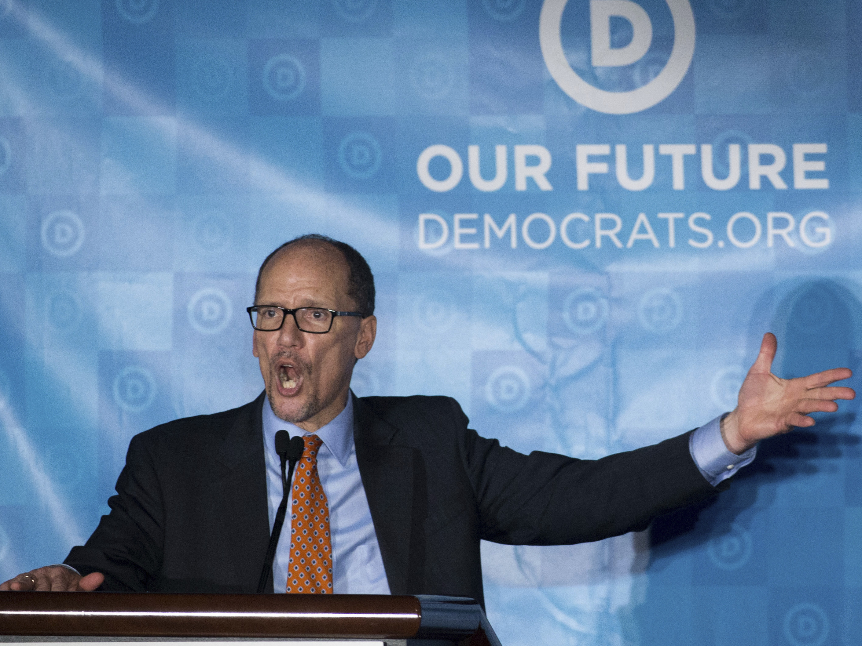 Democratic National Committee Chairman Tom Perez and party leaders say they're suing Russia, WikiLeaks and the Trump campaign for an alleged conspiracy targeting the 2016 presidential campaign. (AP)