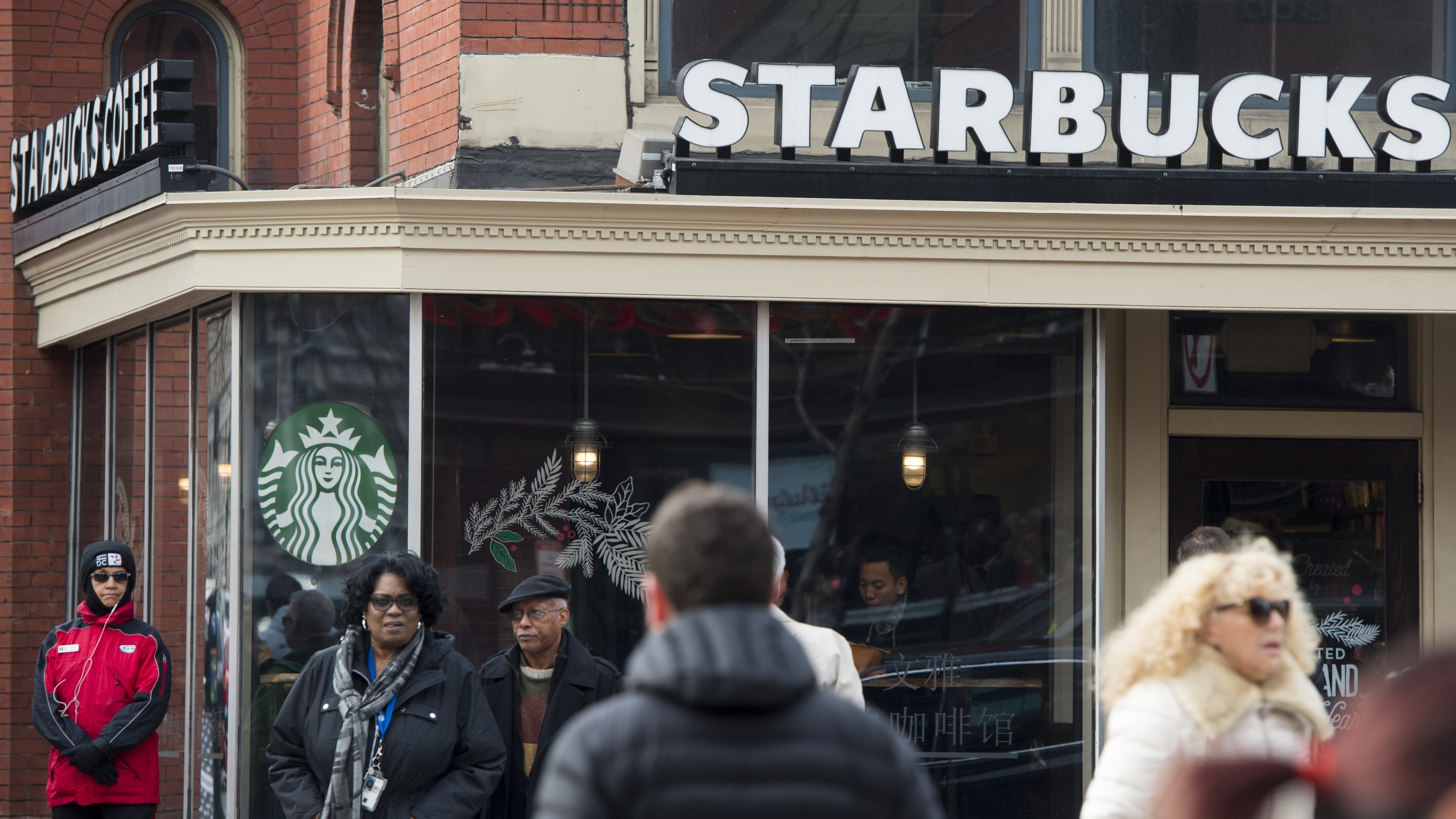 After two men were arrested at a Starbucks in Philadelphia, people are talking about how African-Americans are treated in public spaces. (Getty Images)