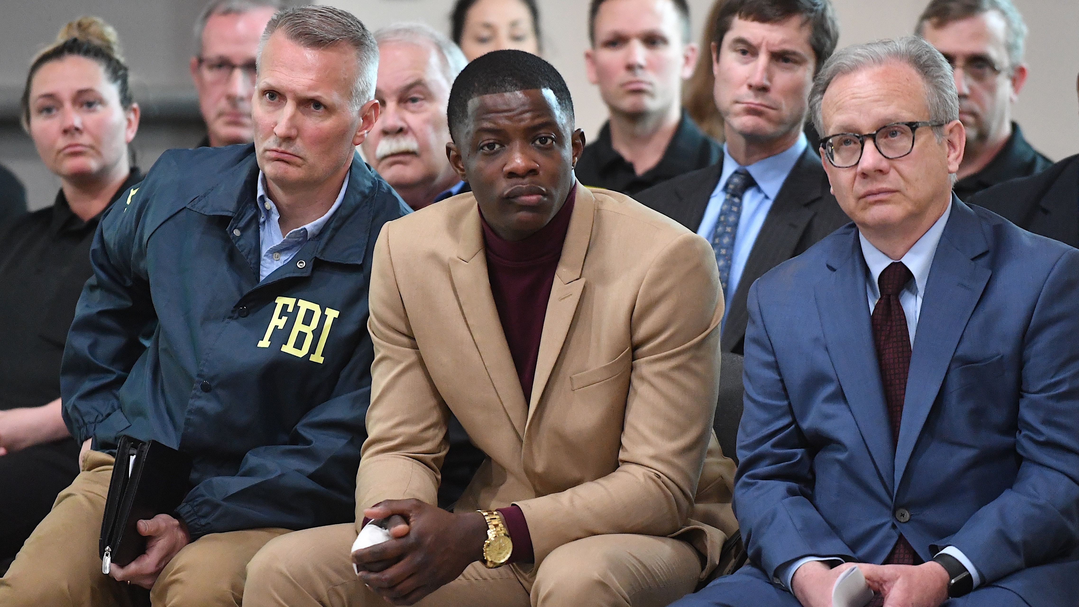 &quot;I think anybody could've did what I did,&quot; said James Shaw Jr., who disarmed a gunman at a Nashville-area Waffle House, where four people were killed. He spoke at a news conference with law enforcement officials on Sunday. (Getty Images)