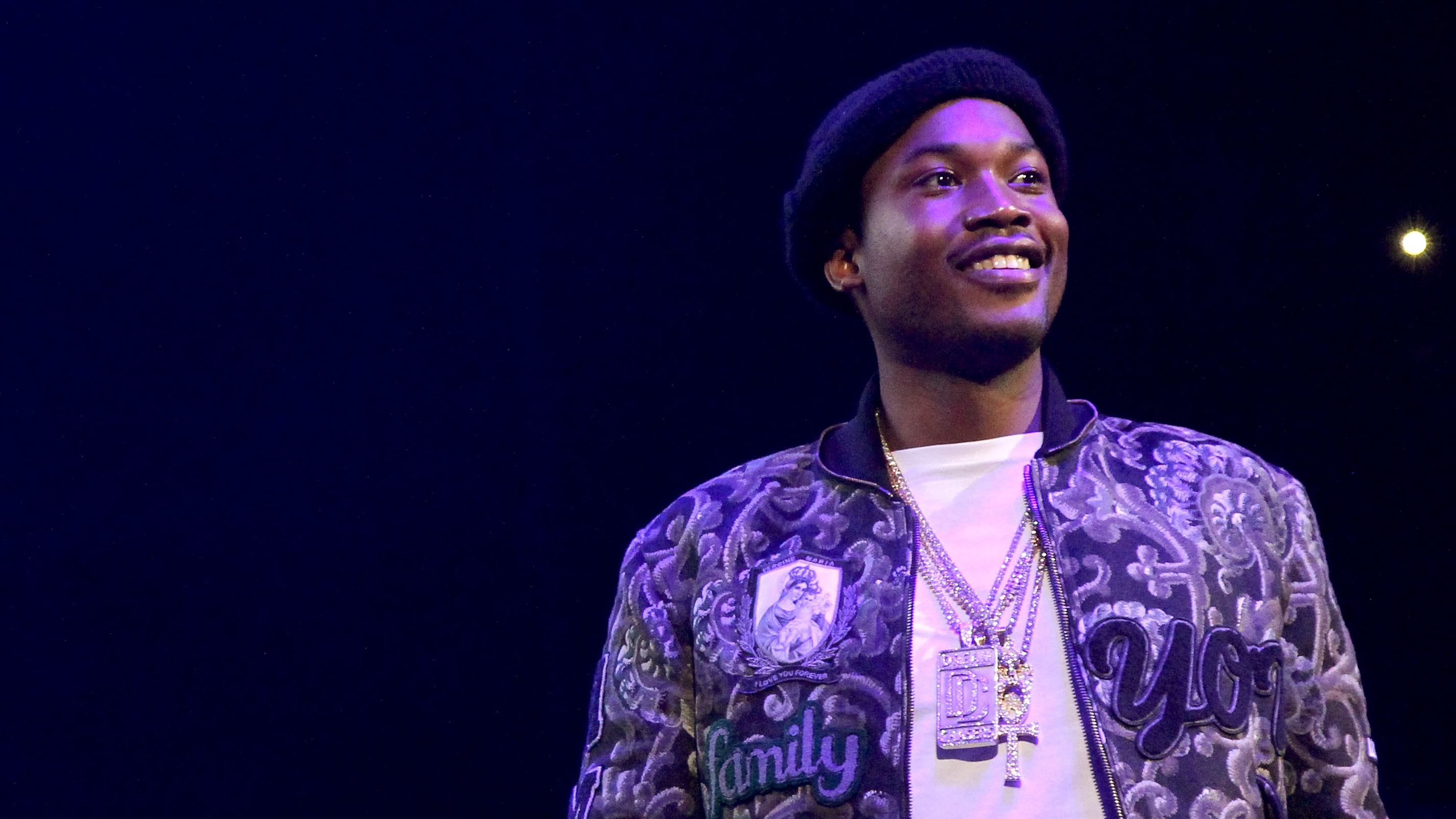 Meek Mill performs during 105.1's Powerhouse 2015 in October 2015 in Brooklyn, NY. (Getty Images)