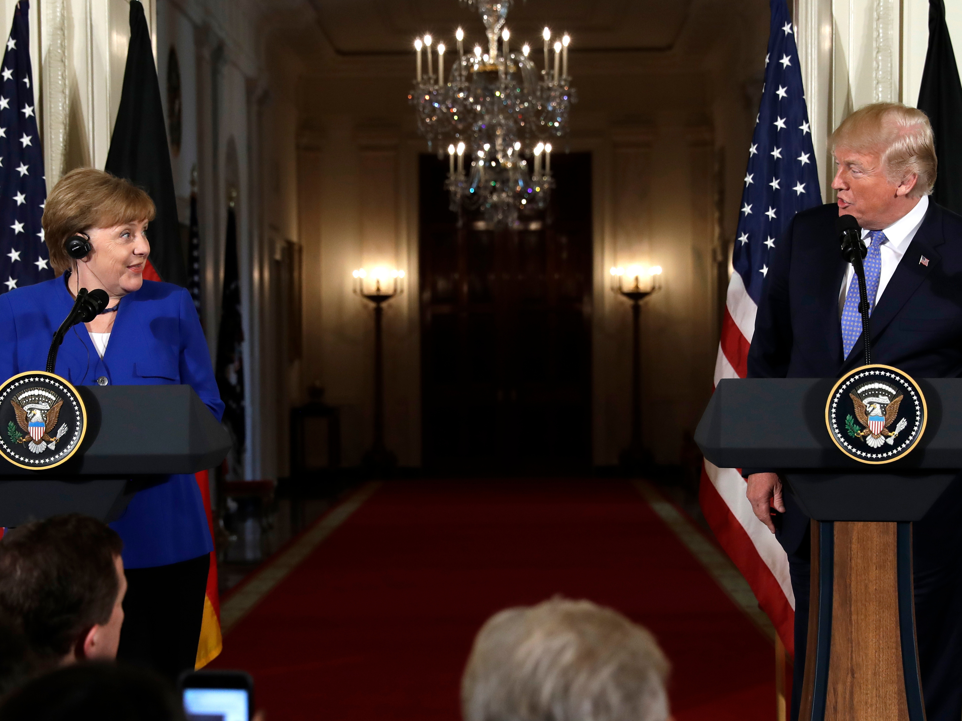 Merkel's LowKey Visit With Trump Focuses On Trade, Foreign Policy