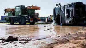 Sugar Crash: After Tanker Flips, Chocolate Bars Traffic On Polish Highway