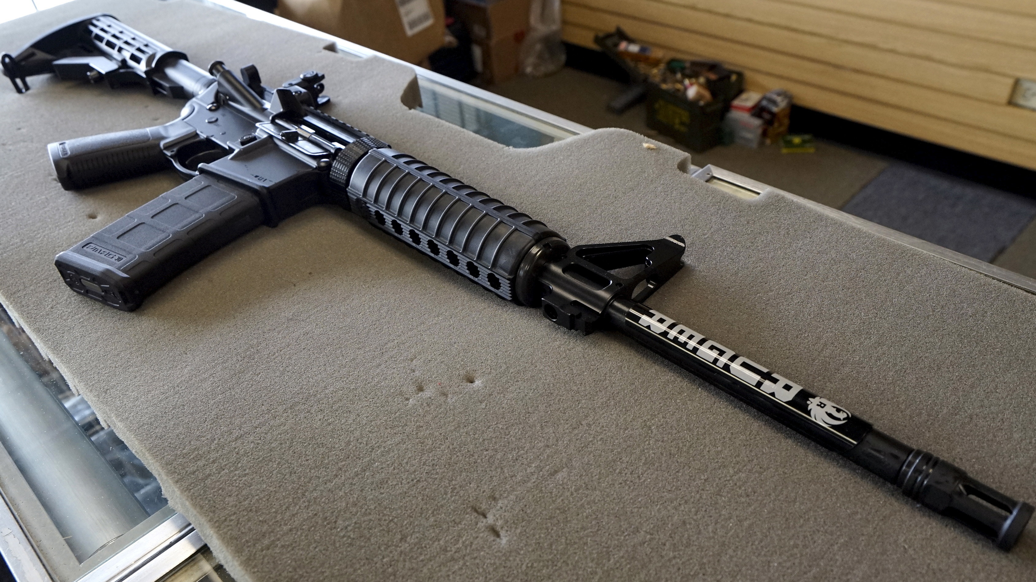 Ruger says it will comply with a shareholder initiative calling for it to track gun violence. Here, a Ruger AR-15 rifle is seen for sale in Colorado. (Reuters)