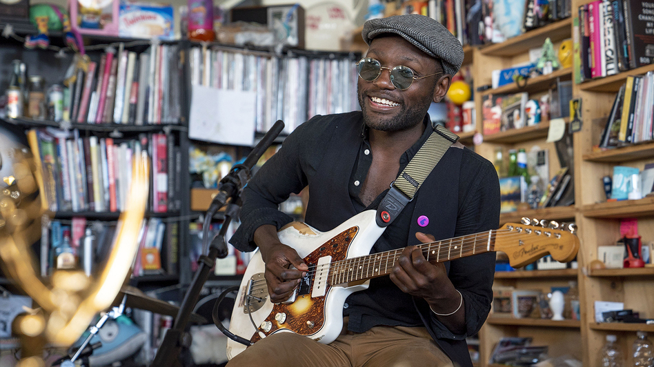 Naia Izumi performs a Tiny Desk Concert on May 7, 2018 (Eslah Attar/NPR). (Eslah Attar/NPR)