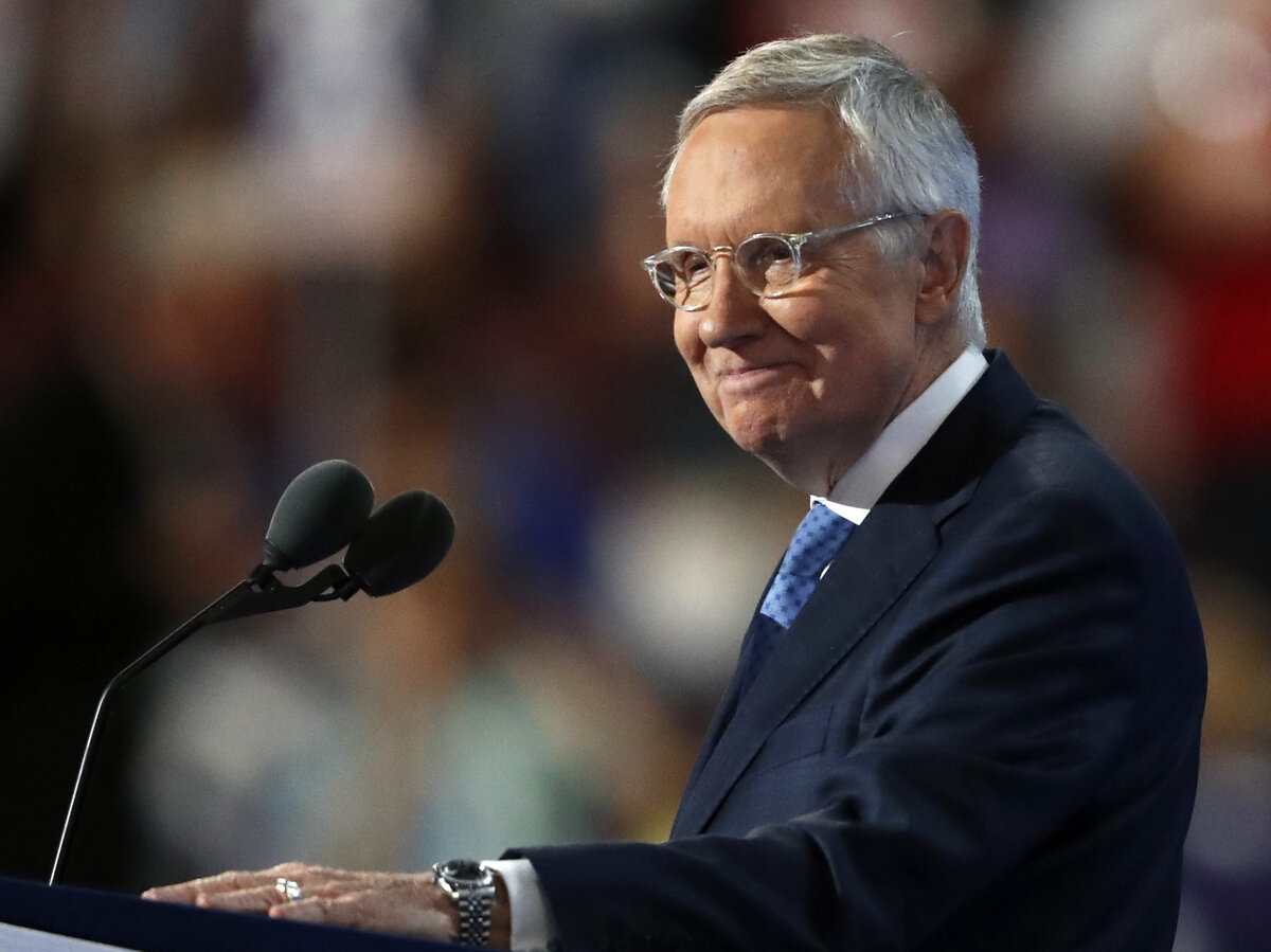 Then-Senate Majority Leader Harry Reid of Nevada