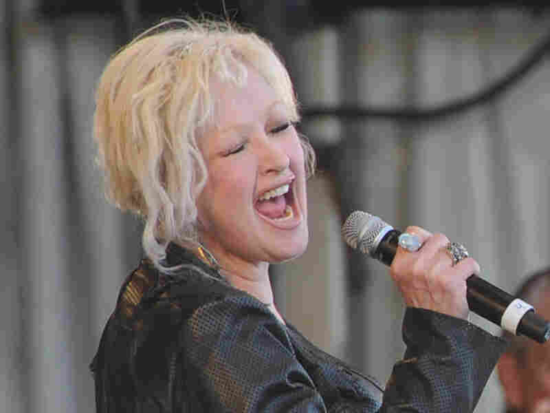 Cyndi Lauper performs during the 2011 New Orleans Jazz & Heritage Festival.