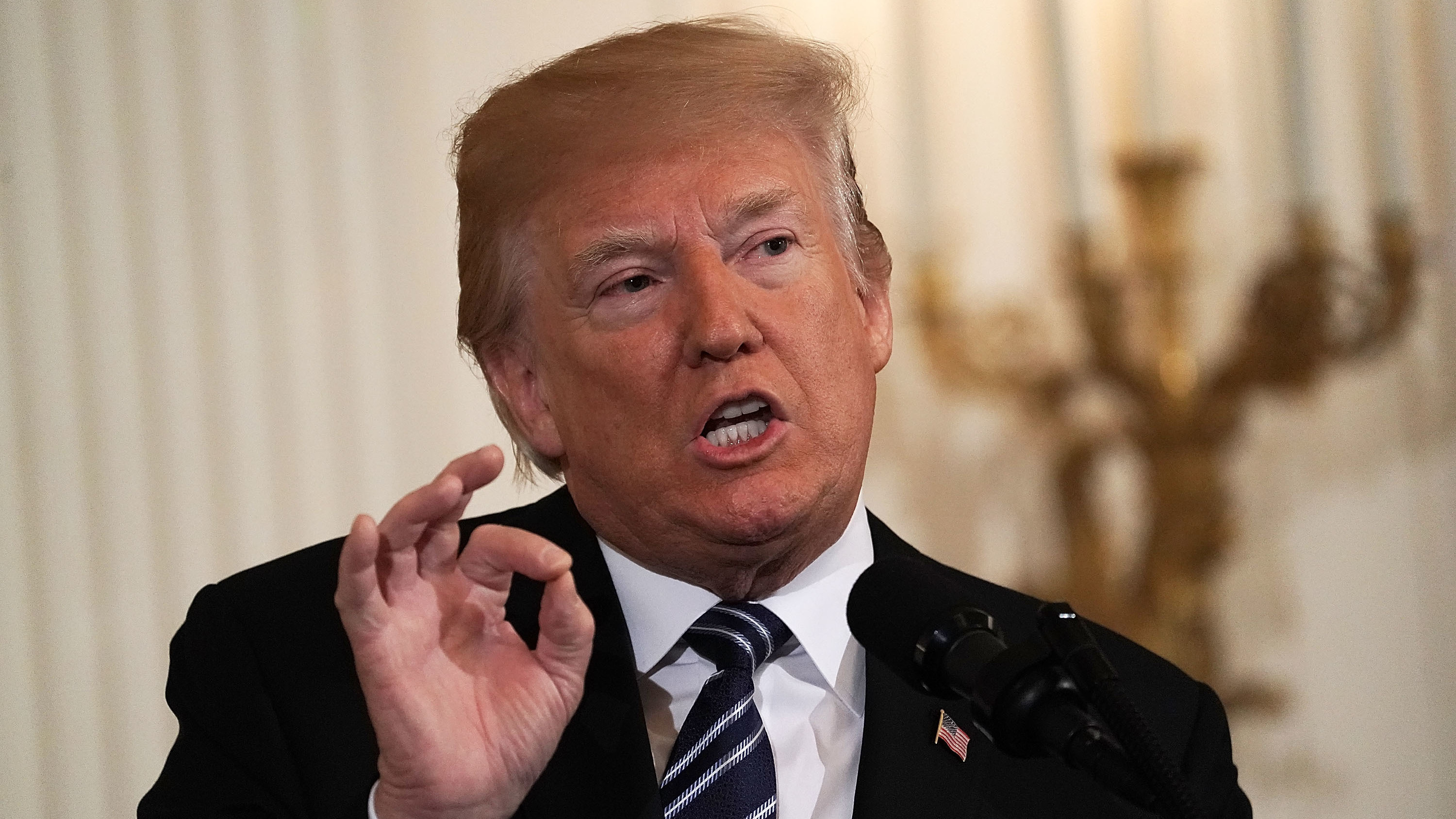 President Donald Trump says he will order the Department of Justice to look into whether the Trump campaign was watched &quot;for political purposes.&quot; (Getty Images)