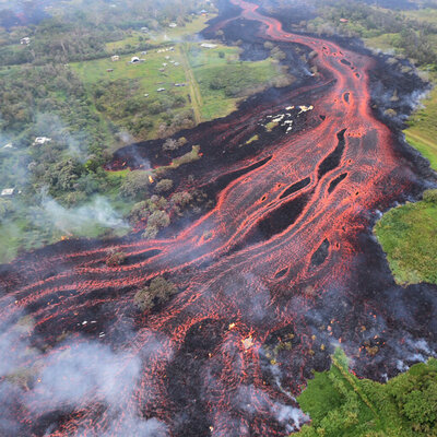 Hawaii Volcano's Lava Spews 'Laze' Of Toxic Gas And Glass Into The Air