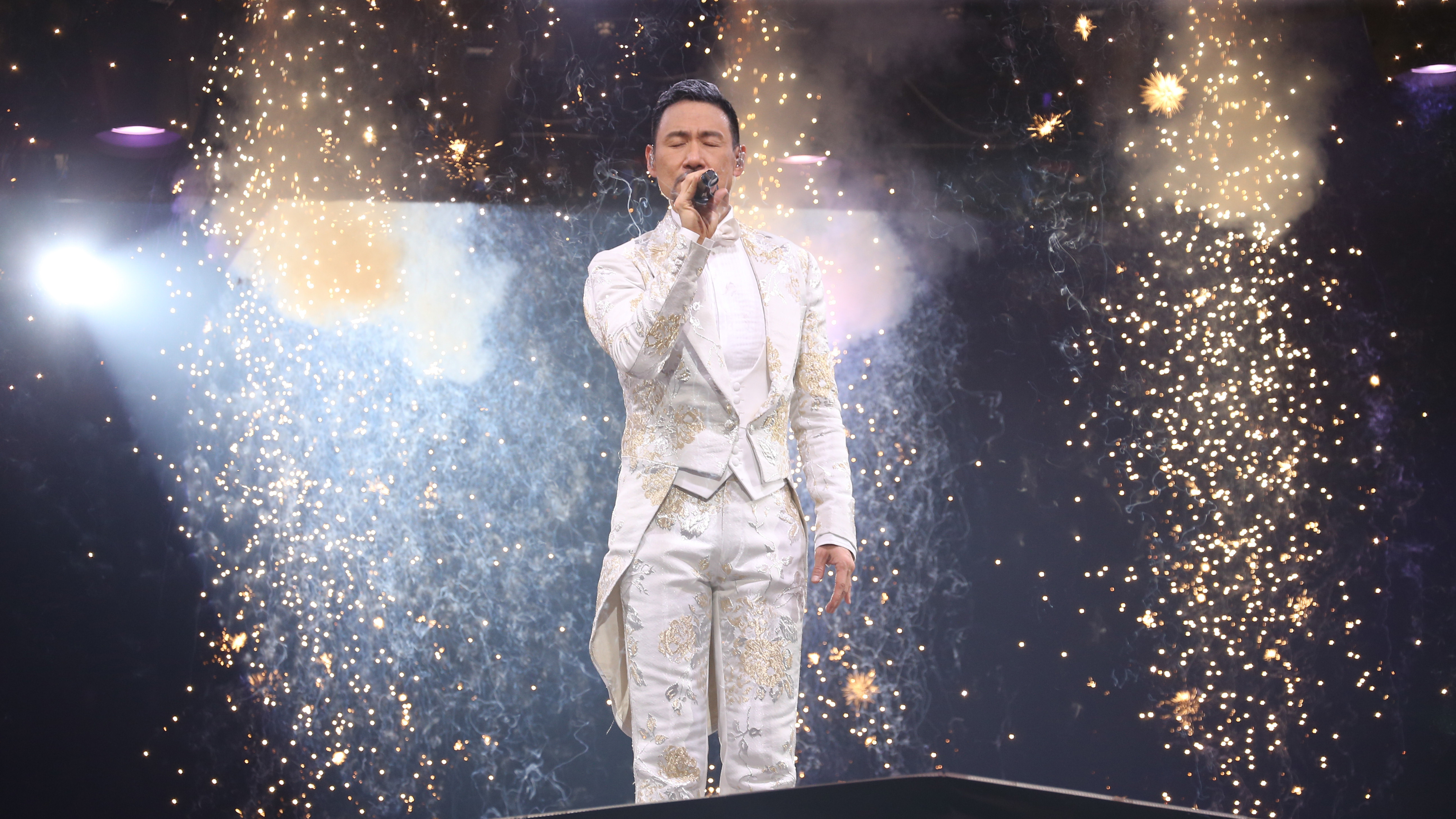 Chinese superstar Jacky Cheung performs onstage during his &quot;A Classical Tour&quot; concert at Hong Kong Coliseum on Dec. 4, 2016. (VCG via Getty Images)