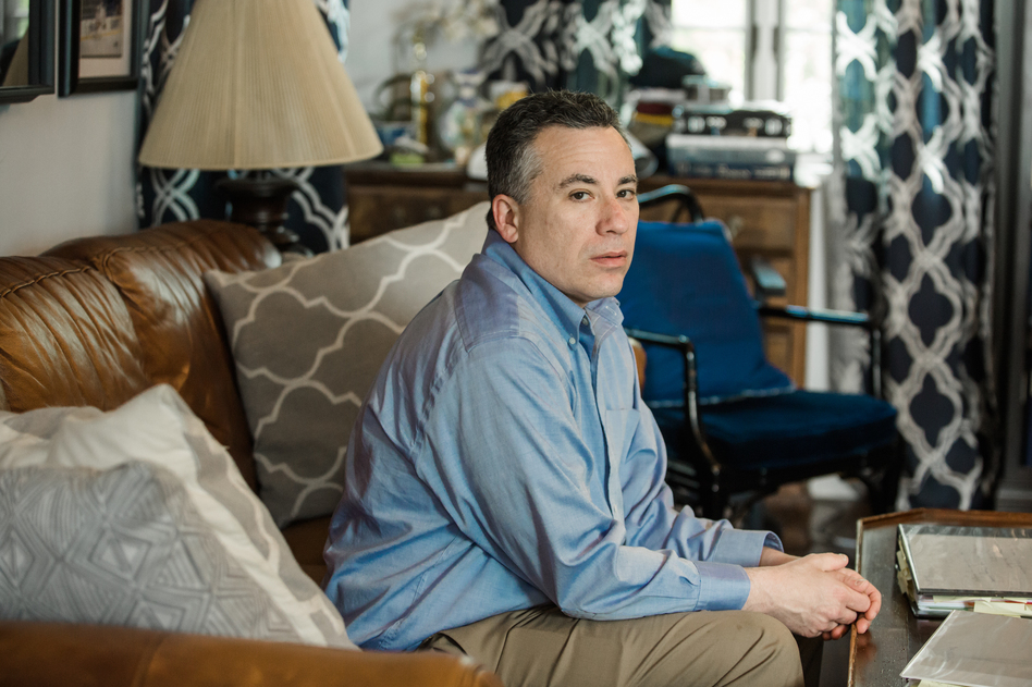 "As bad as NYU is, Aetna is equally culpable because Aetna's job was to be the checks and balances and to be my advocate," said Michael Frank, seen at his home in Port Chester, N.Y. (Annie Tritt for ProPublica)