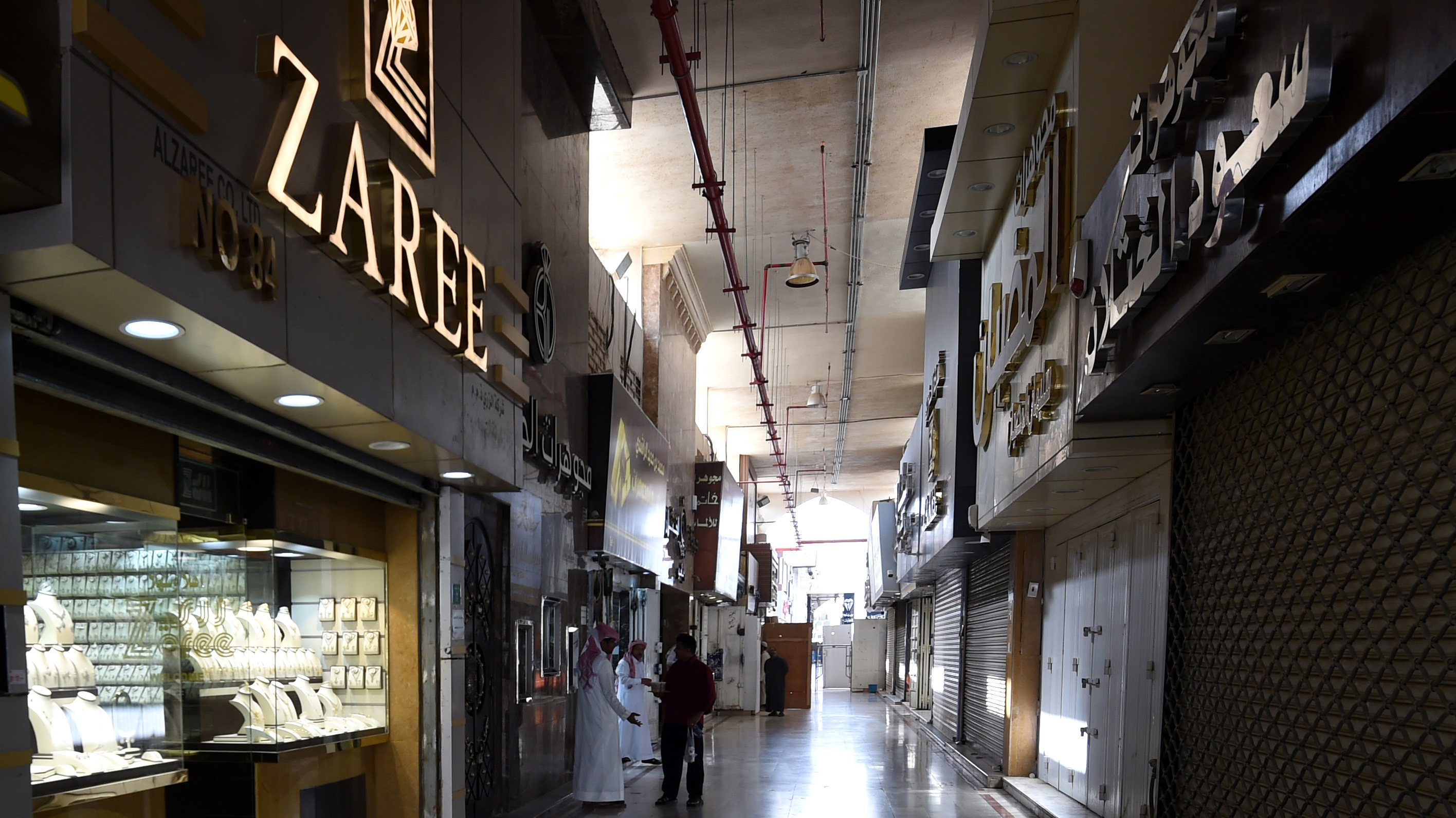 Jewelry shops in Riyadh could be among the businesses to feel the strain after a government edict to replace foreign workers with Saudi ones. (AFP/Getty Images)