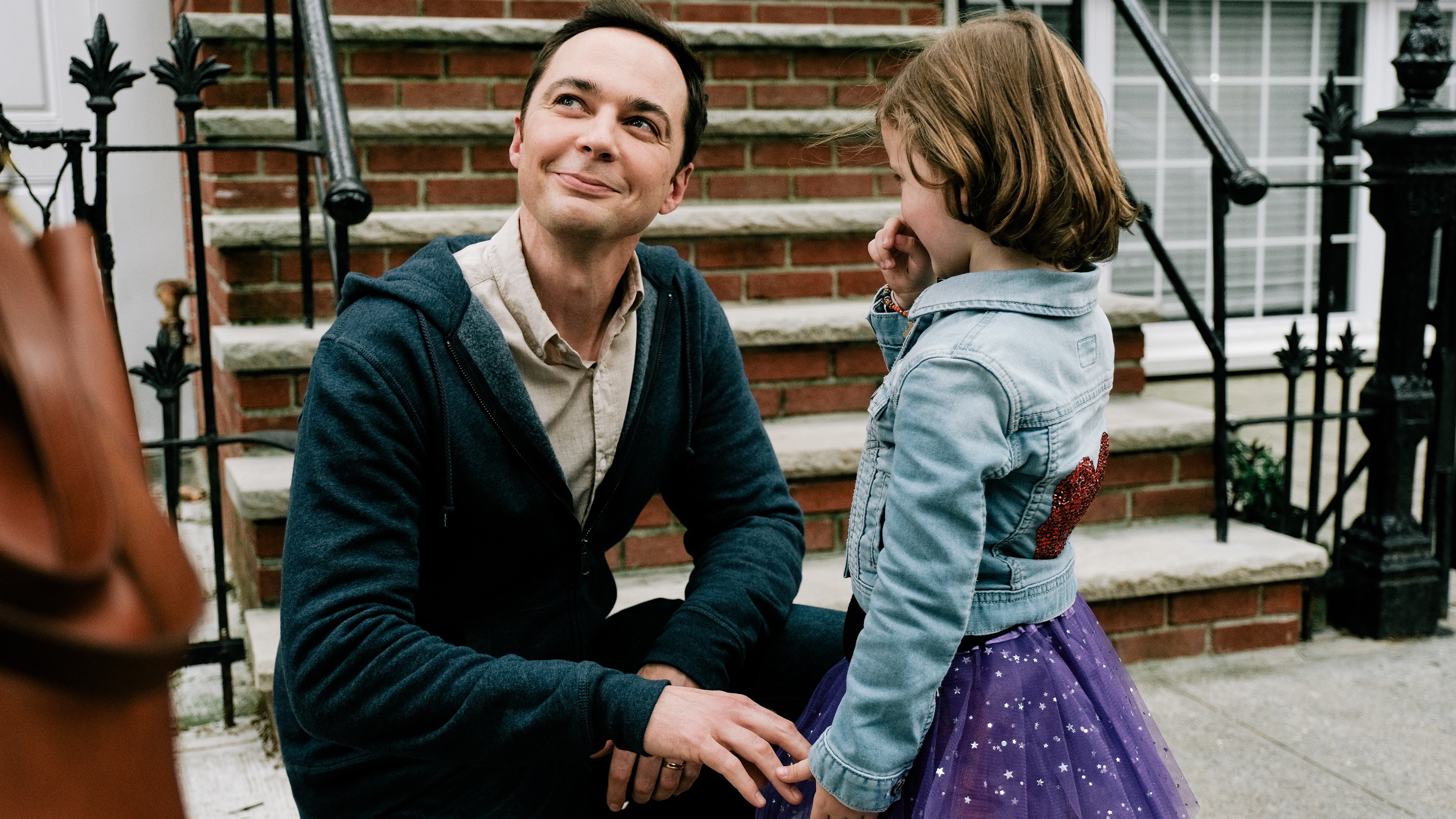 In A Kid Like Jake, Greg (Jim Parsons) is the father of a child engaging in gender expansive play.