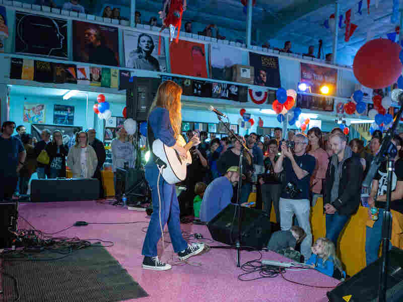 Jade Bird performs a set at Good Records in Dallas' Lower Greenville neighborhood.