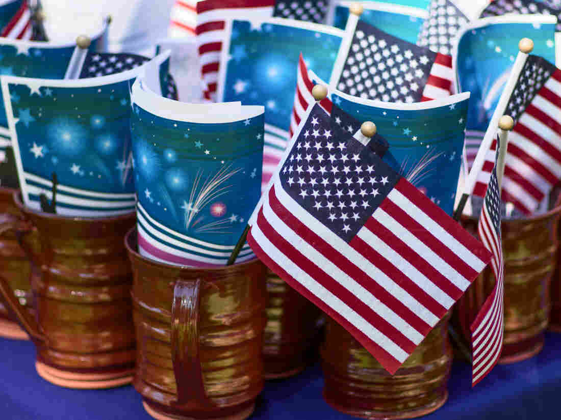 American flags