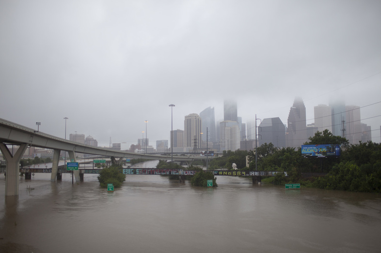 After Hurricane Harvey hit the Texas coast in August 2017, the storm stalled over Houston and dumped as much as 60 inches of rain on some parts of the region. (Katie Hayes Luke for NPR)