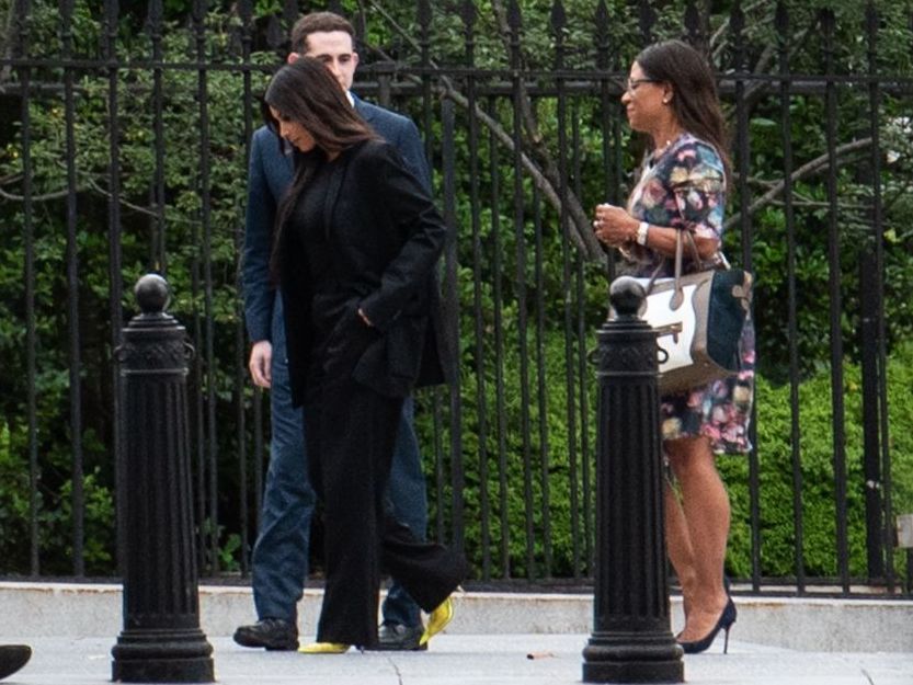 TV personality Kim Kardashian West went to the White House on May 30 to lobby for the release of Alice Marie Johnson. (AFP/Getty Images)