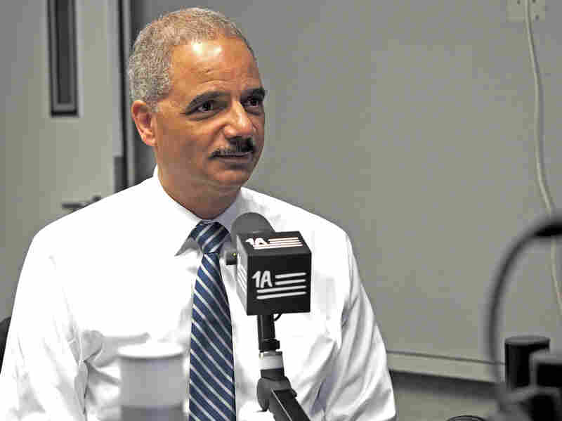 Former Attorney General Eric Holder visits 1A.