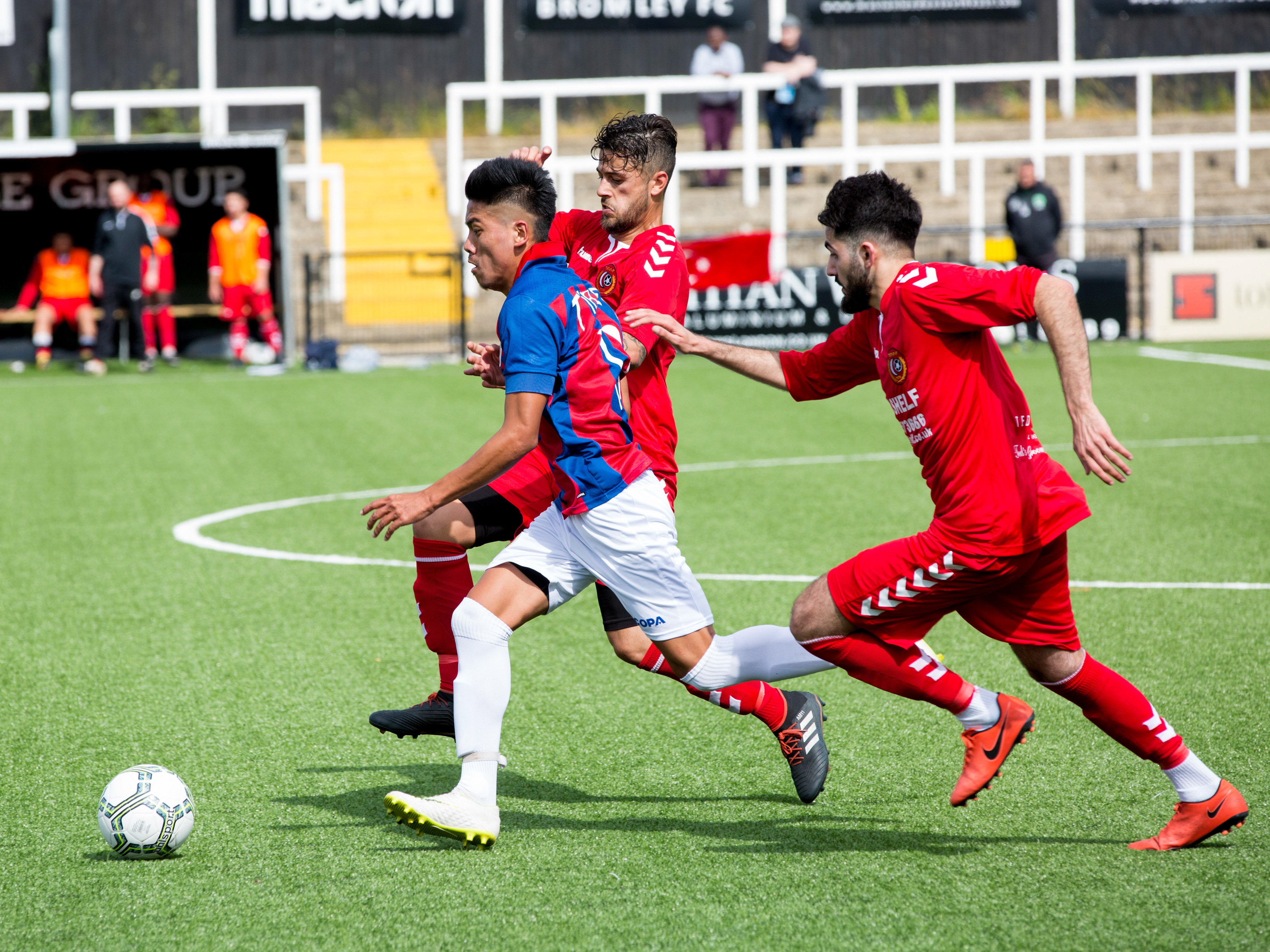 Tibet's team met the London Turkish All-Stars at a CONIFA World Cup match this week. Final score: London Turkish All-Stars 4, Tibet 0. (In Pictures via Getty Images)