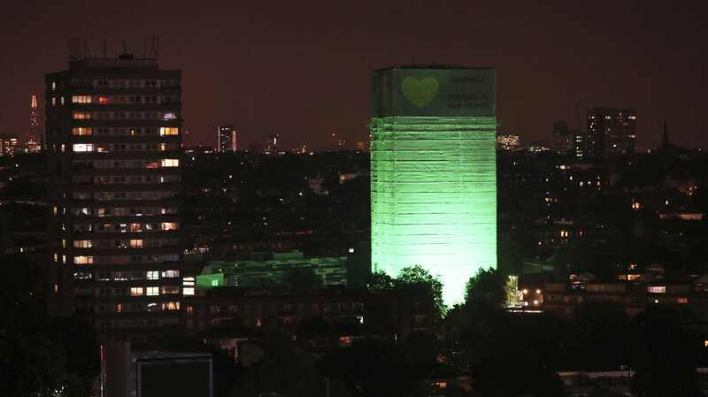 London Lights Grenfell Tower Green A Year After Deadly Fire London Lights Grenfell Tower Green A Year After Deadly Fire